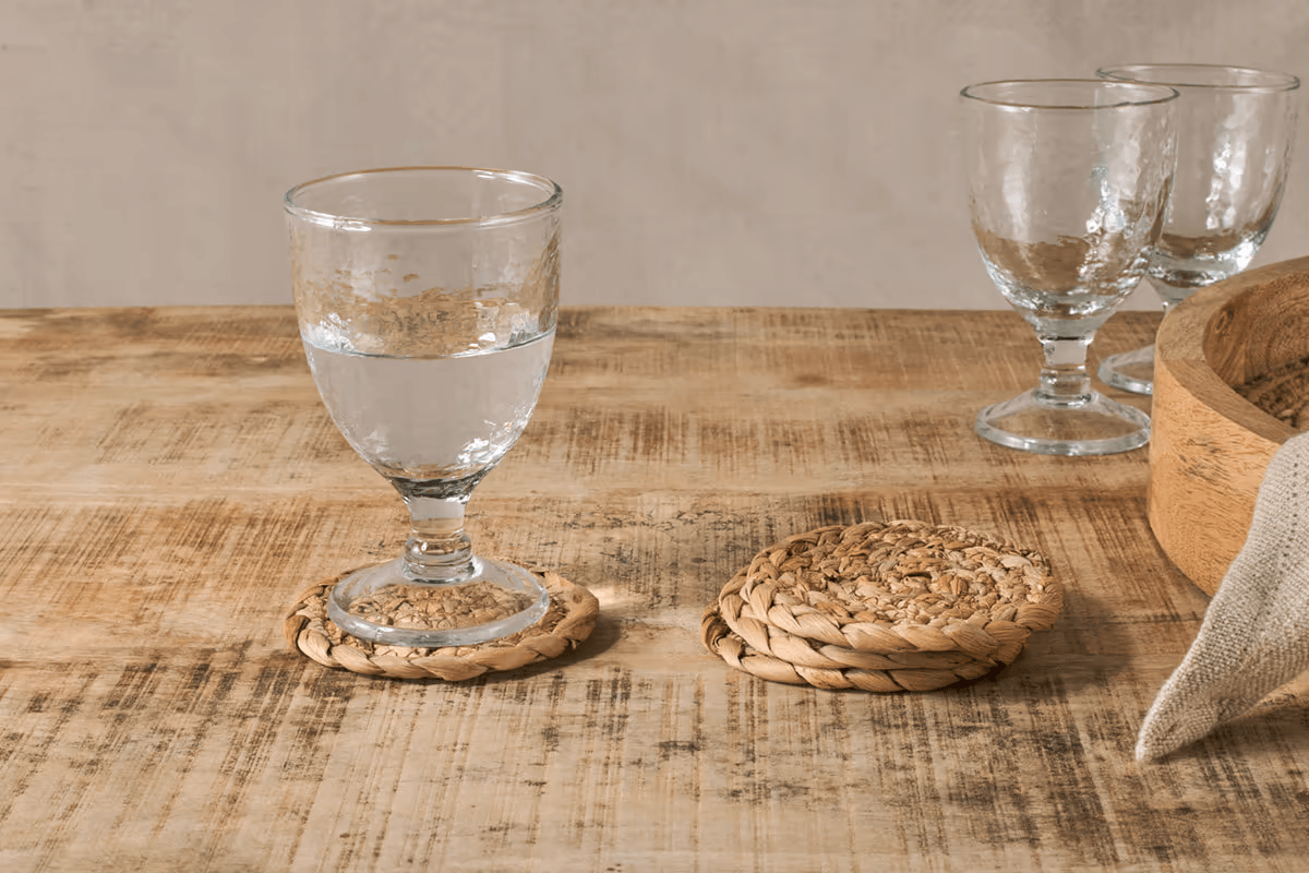 Nkuku - Lam Coasters - Natural (Set of 4)