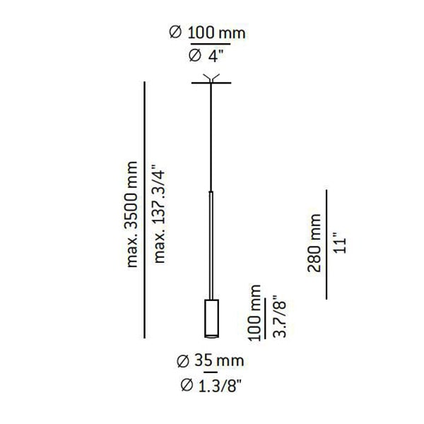 Estiluz Volta T-3534R - Suspension Lamps-Pendants
