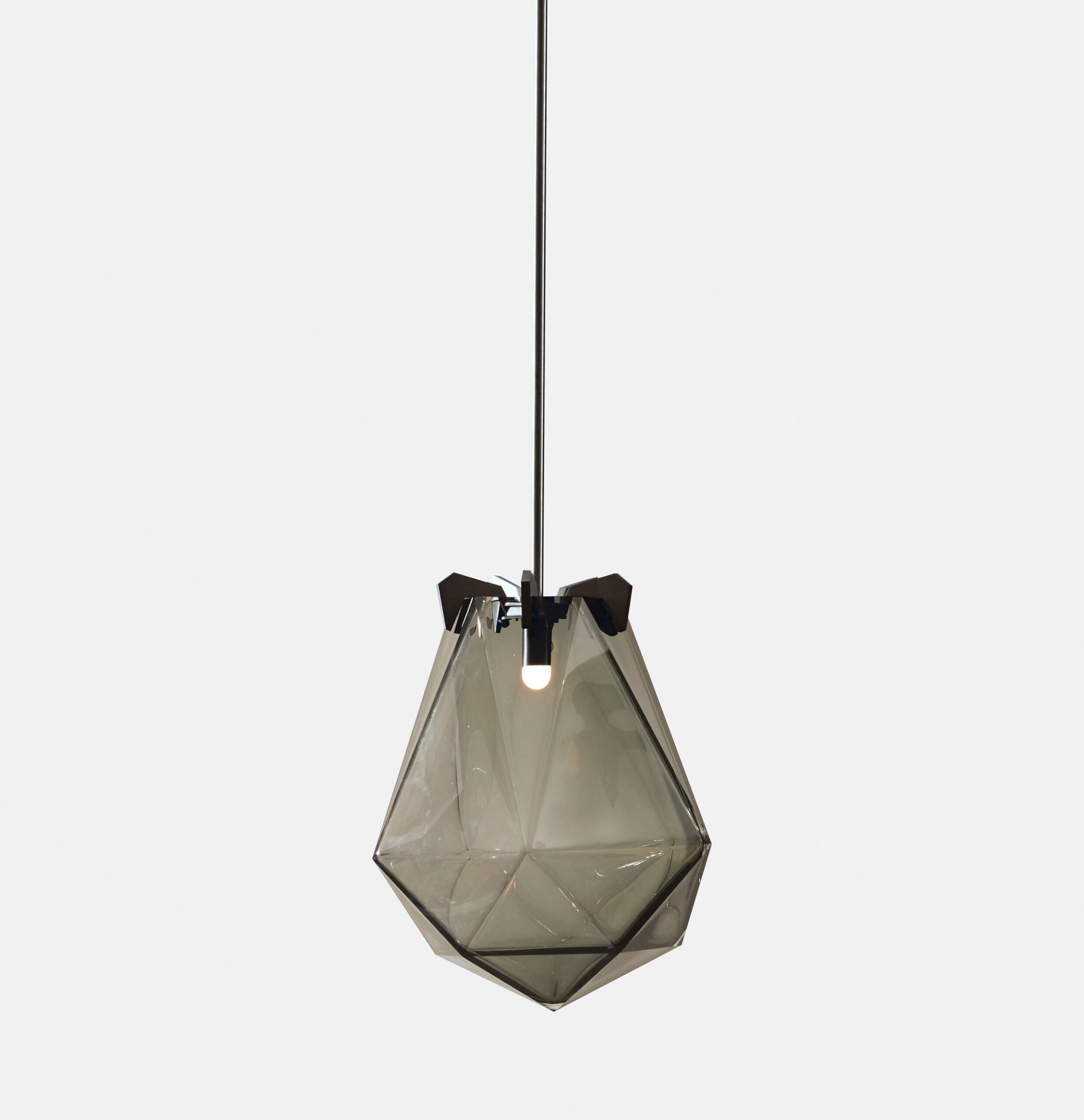BRIOLETTE LARGE PENDANT-SMOKED GRAY GLASS-BLACKENED STEEL FINISH-GABRIEL SCOTT-min