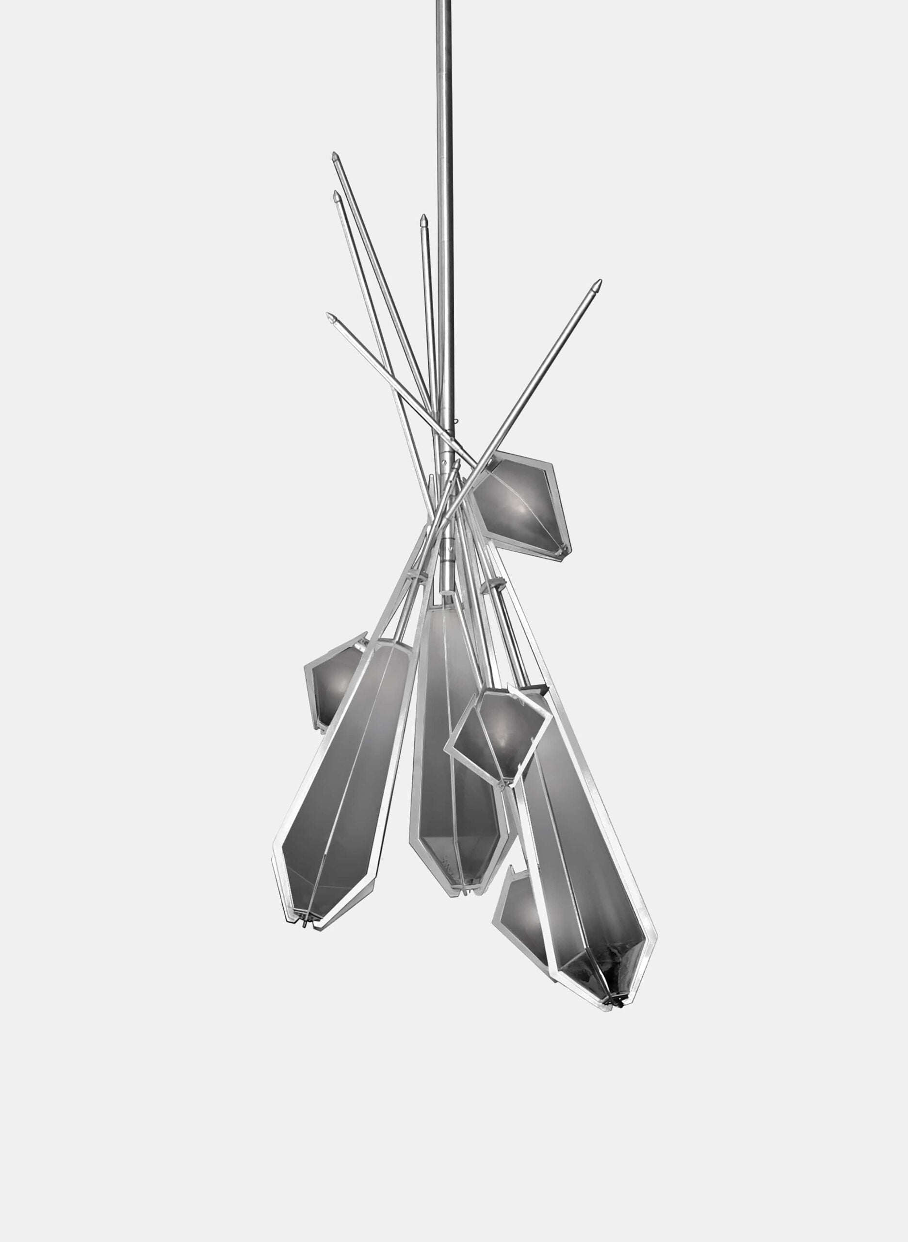 HARLOW DRIED FLOWER CHANDELIER-SMOKED GRAY GLASS-SATIN NICKEL FINISH-GABRIEL SCOTT-min