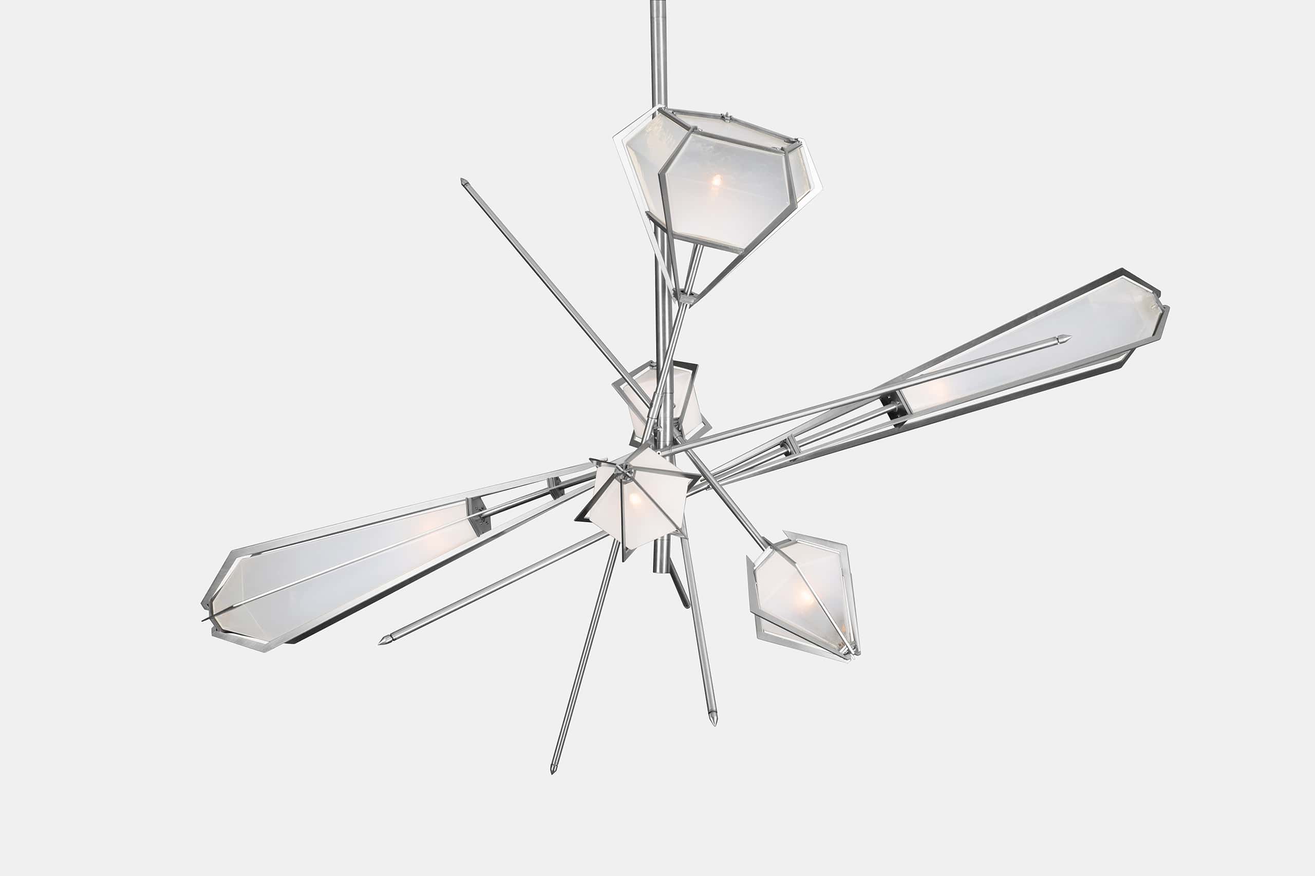 HARLOW LARGE CHANDELIER-ALABASTER WHITE GLASS-SATIN NICKEL FINISH-GABRIEL SCOTT-min