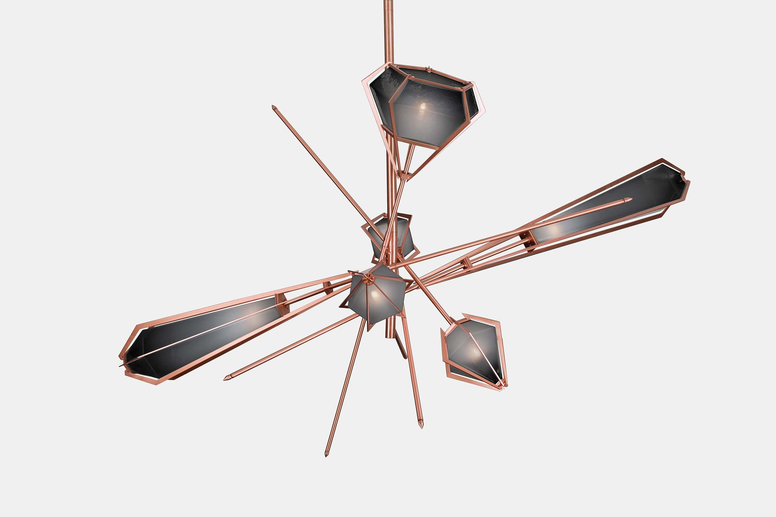 HARLOW LARGE CHANDELIER-SMOKED GRAY GLASS-SATIN COPPER FINISH-GABRIEL SCOTT-min