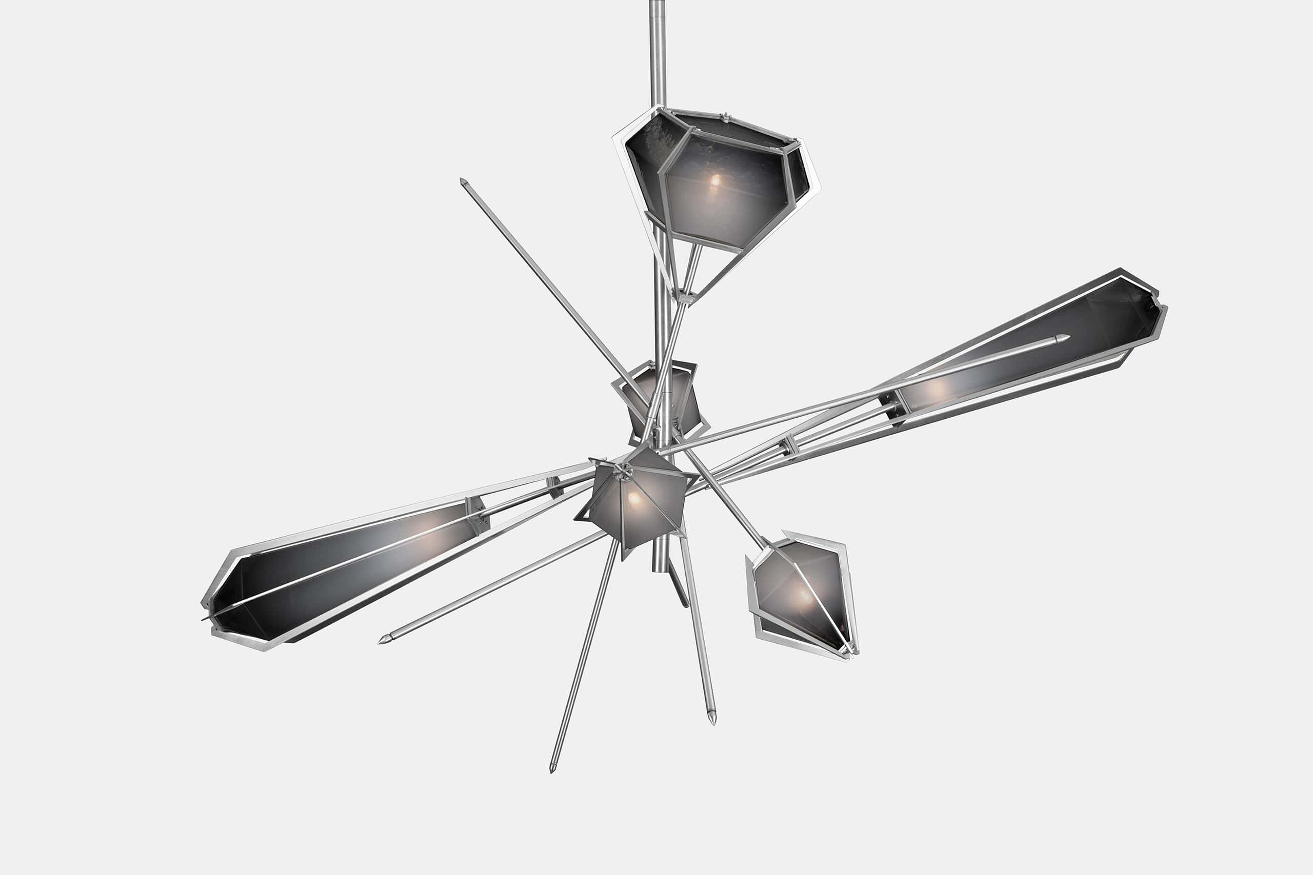 HARLOW LARGE CHANDELIER-SMOKED GRAY GLASS-SATIN NICKEL FINISH-GABRIEL SCOTT-min