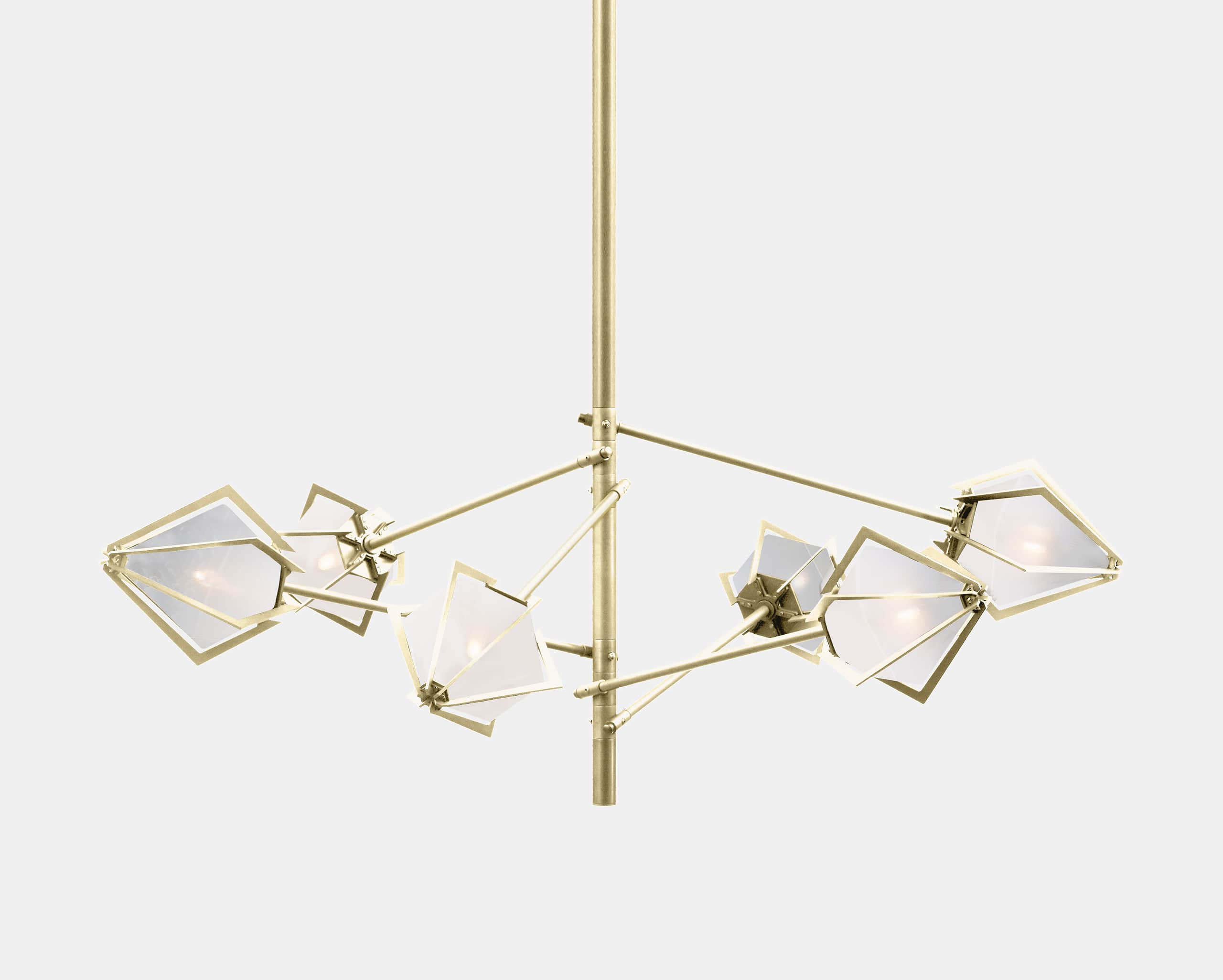 HARLOW SPOKE SMALL CHANDELIER-ALABASTER WHITE GLASS-SATIN BRASS-GABRIEL SCOTT-min