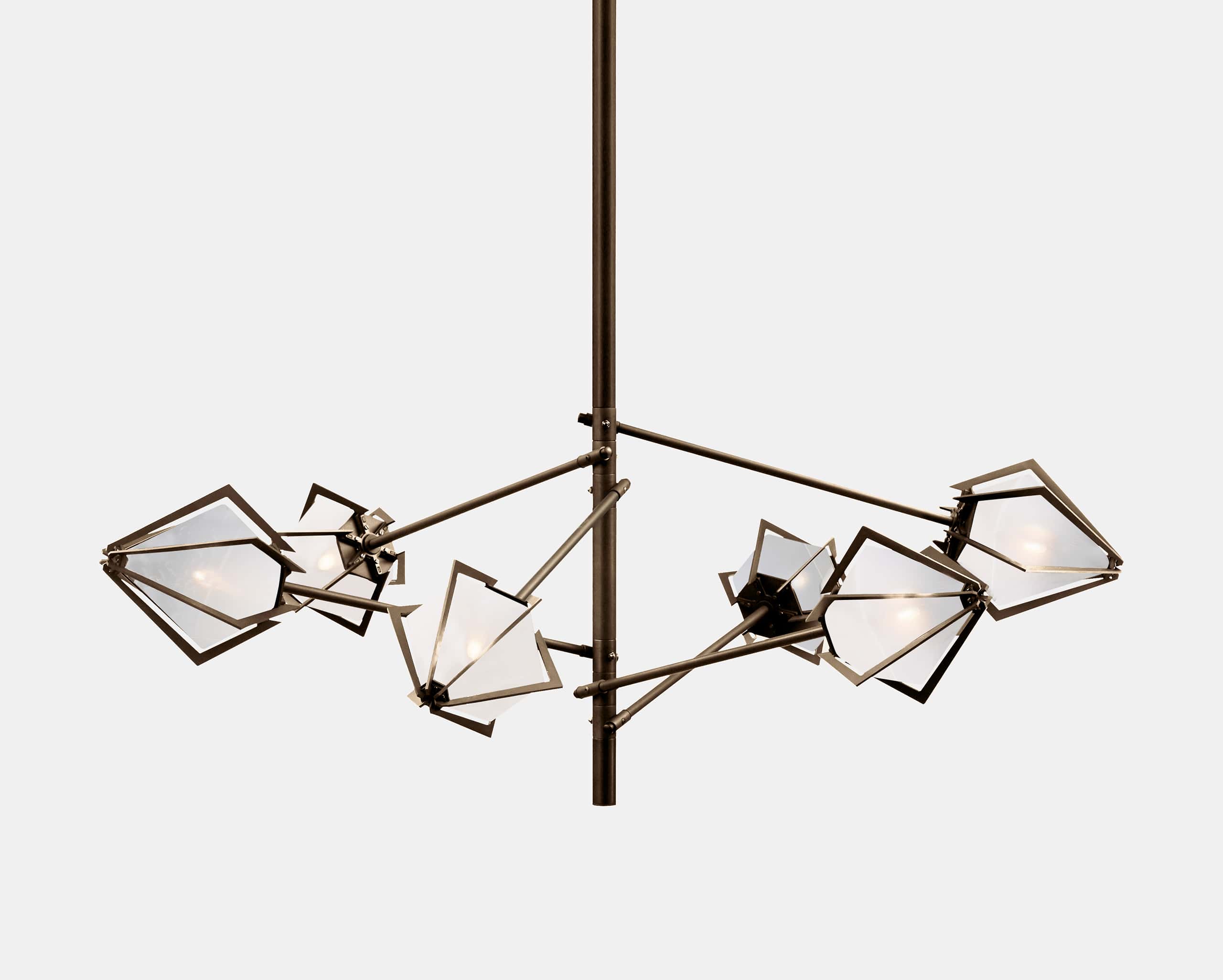 HARLOW SPOKE SMALL CHANDELIER-ALABASTER WHITE GLASS-SATIN BRONZE-GABRIEL SCOTT-min