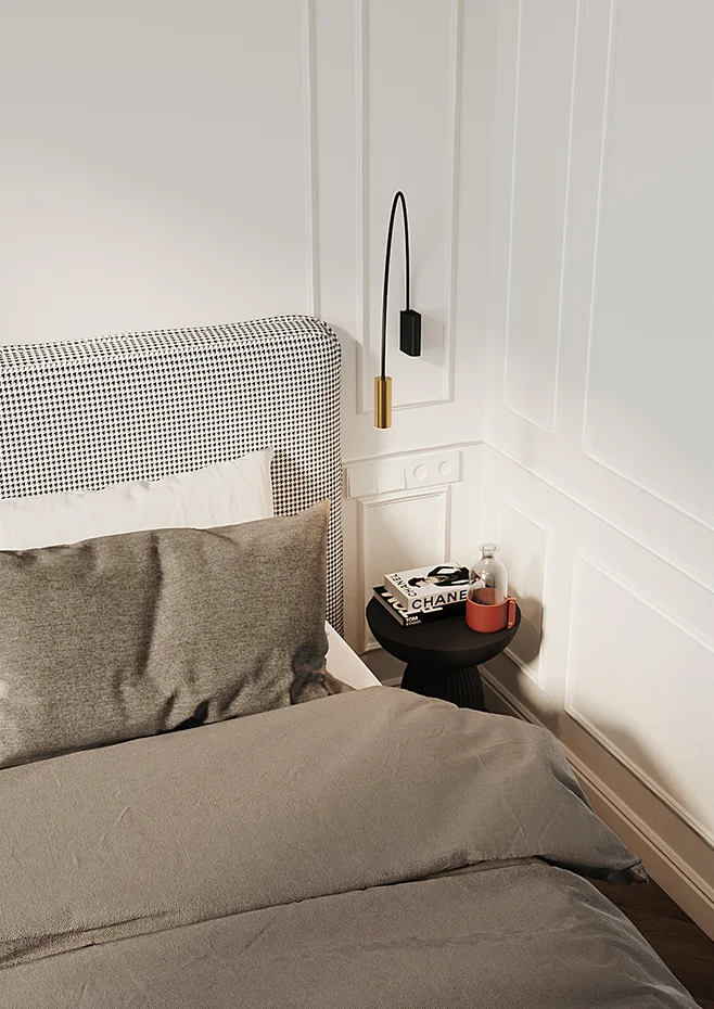 Estiluz - Volta Wall Lights - 3530 - 26 Black - 61 Satin Gold