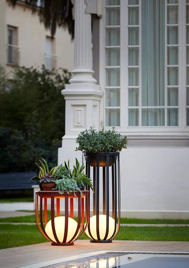 Estiluz - Bols Floor lamps - 4027X - Outdoor - 96 Anthracite