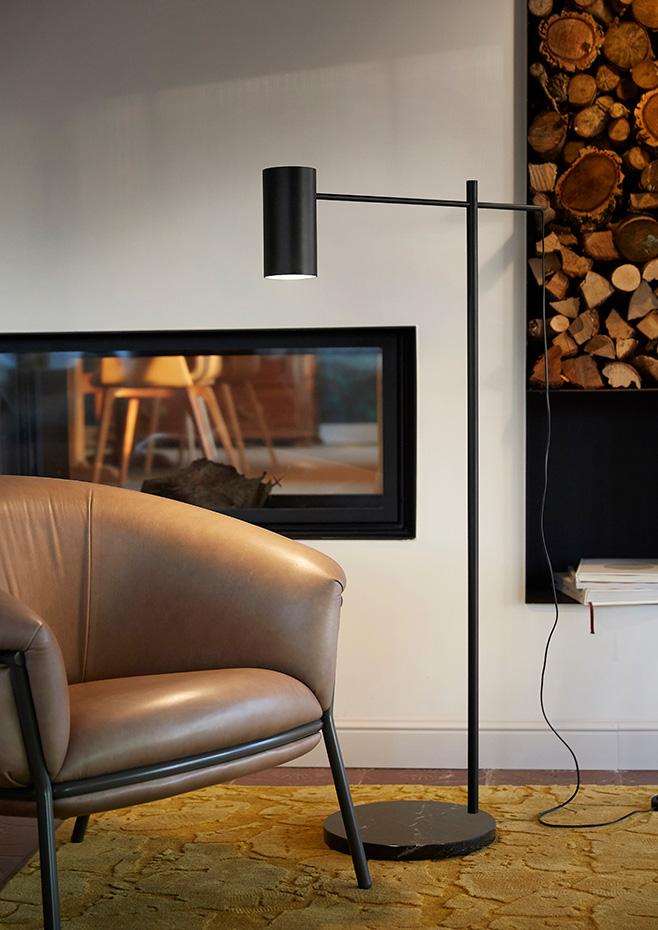 Estiluz - Cyls Floor lamps - 3908 - 26 Black