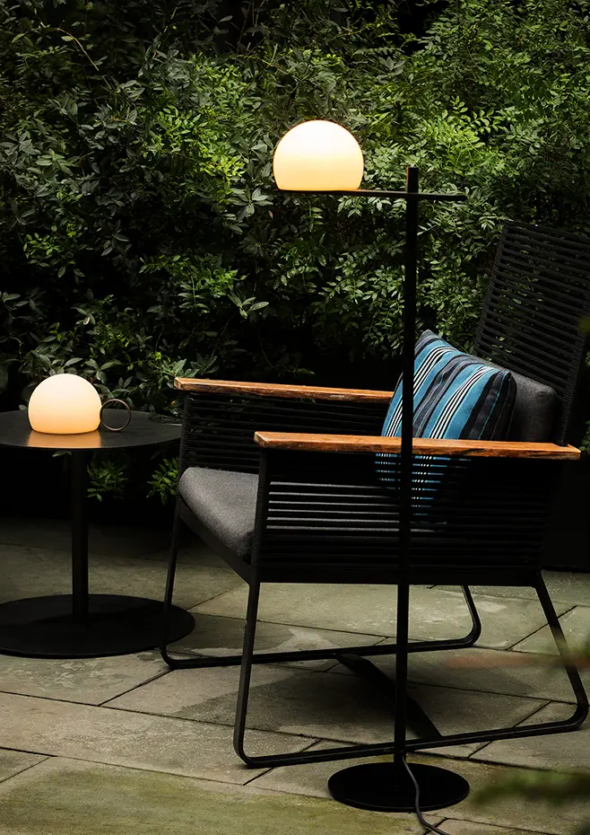 Estiluz - Circ Floor lamps - 3729X - Outdoor - 26 Black