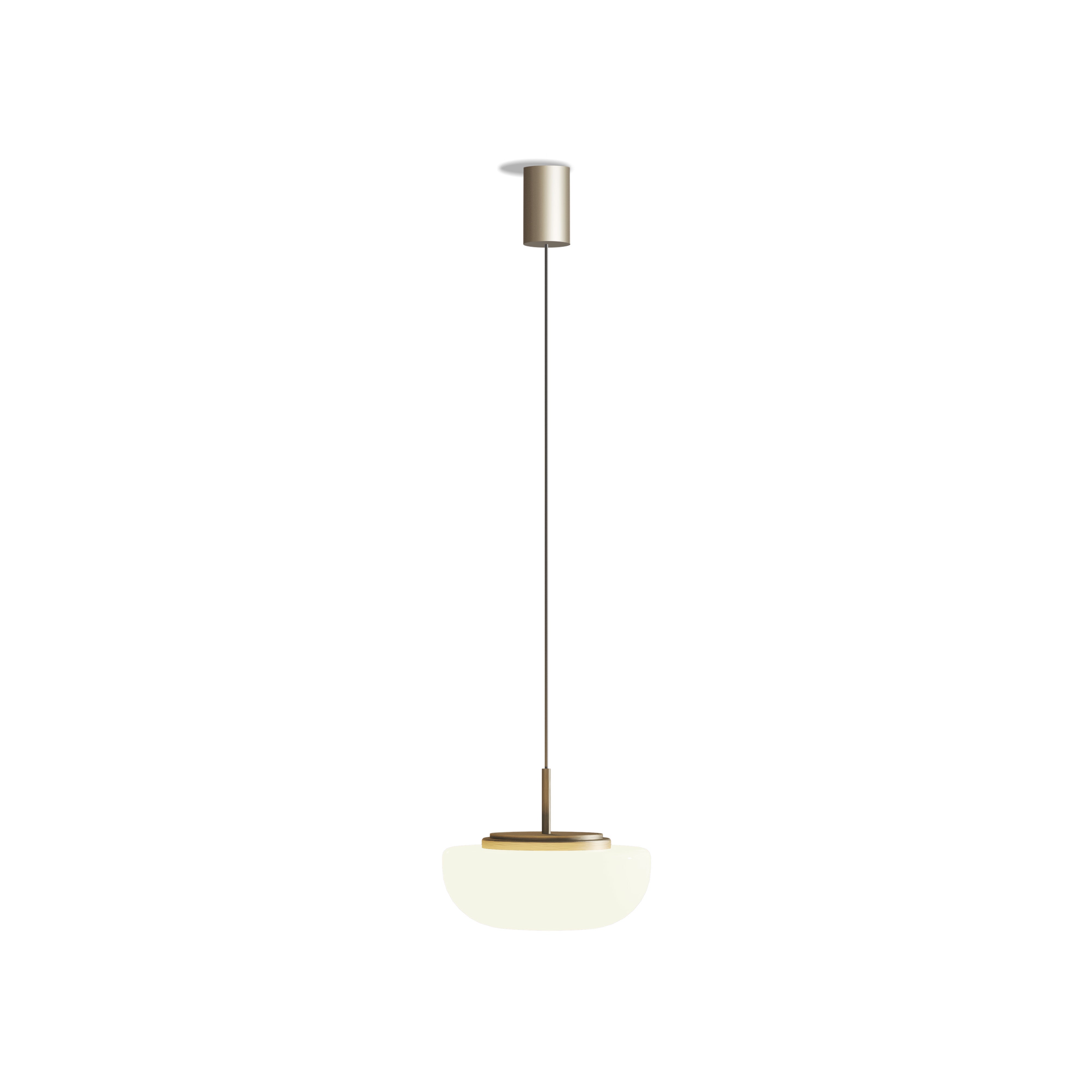 Contardi Lighting Kiki Suspension Light - L 2000 mm - Anthracite - Satin Opal Glass