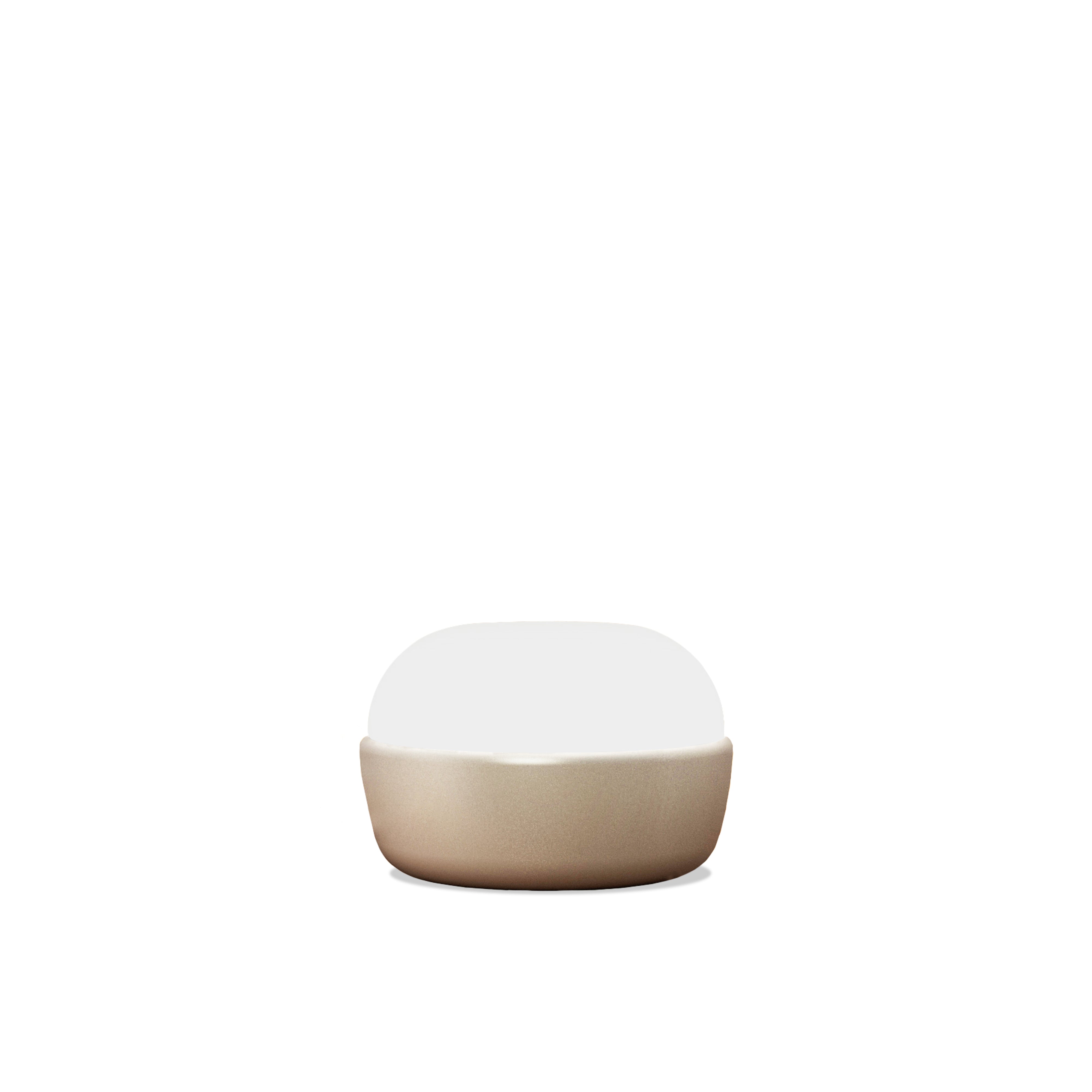 Contardi Lighting Kiki Table Lamp - Satin Golden Nickel - Satin Opal Glass