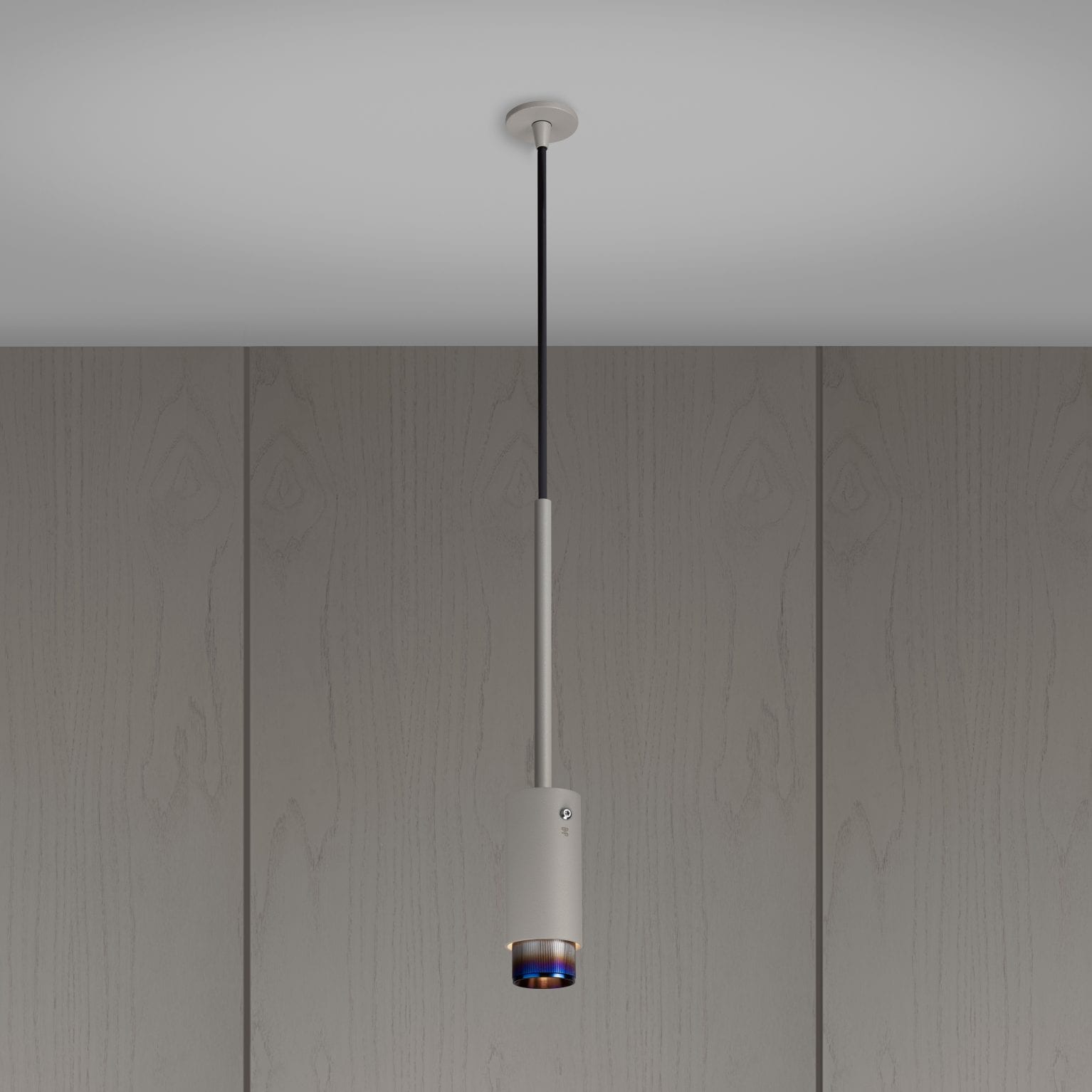 Buster & Punch Exhaust Pendant - Linear - Stone - Burnt Steel
