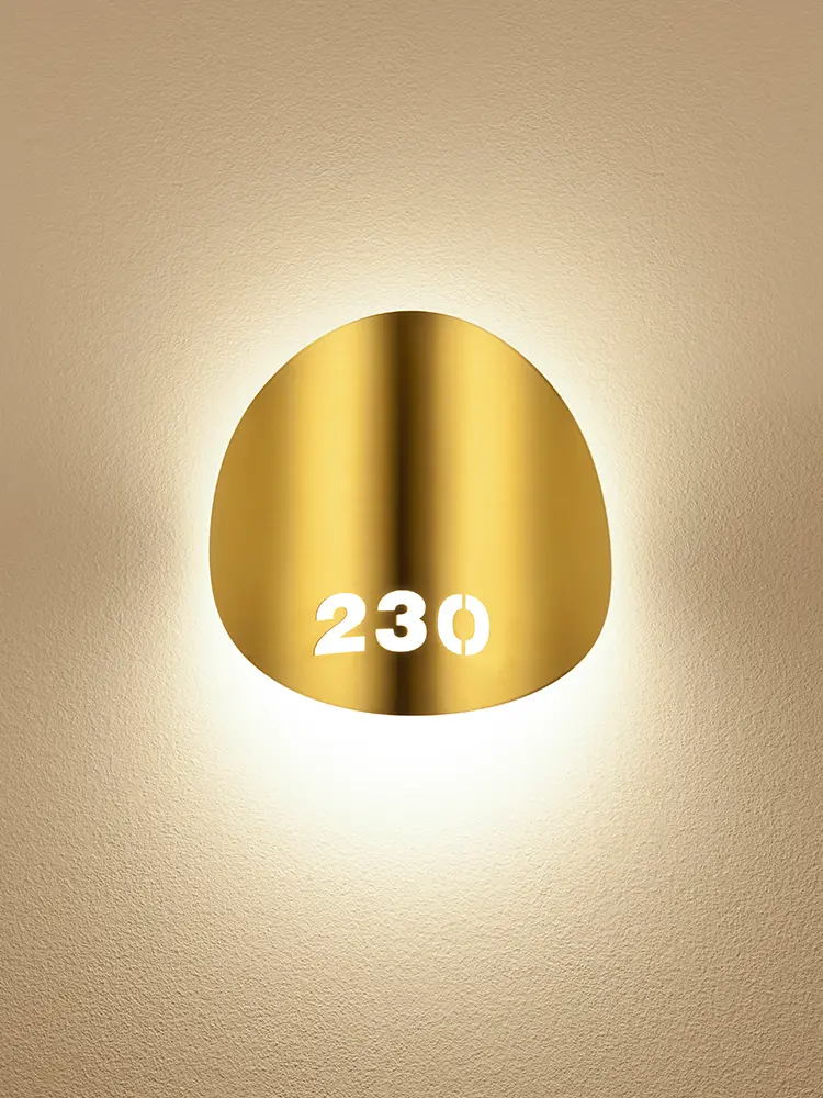 Estiluz - Lune Wall Lights - 3370 - Indoor - 61 Satin Gold