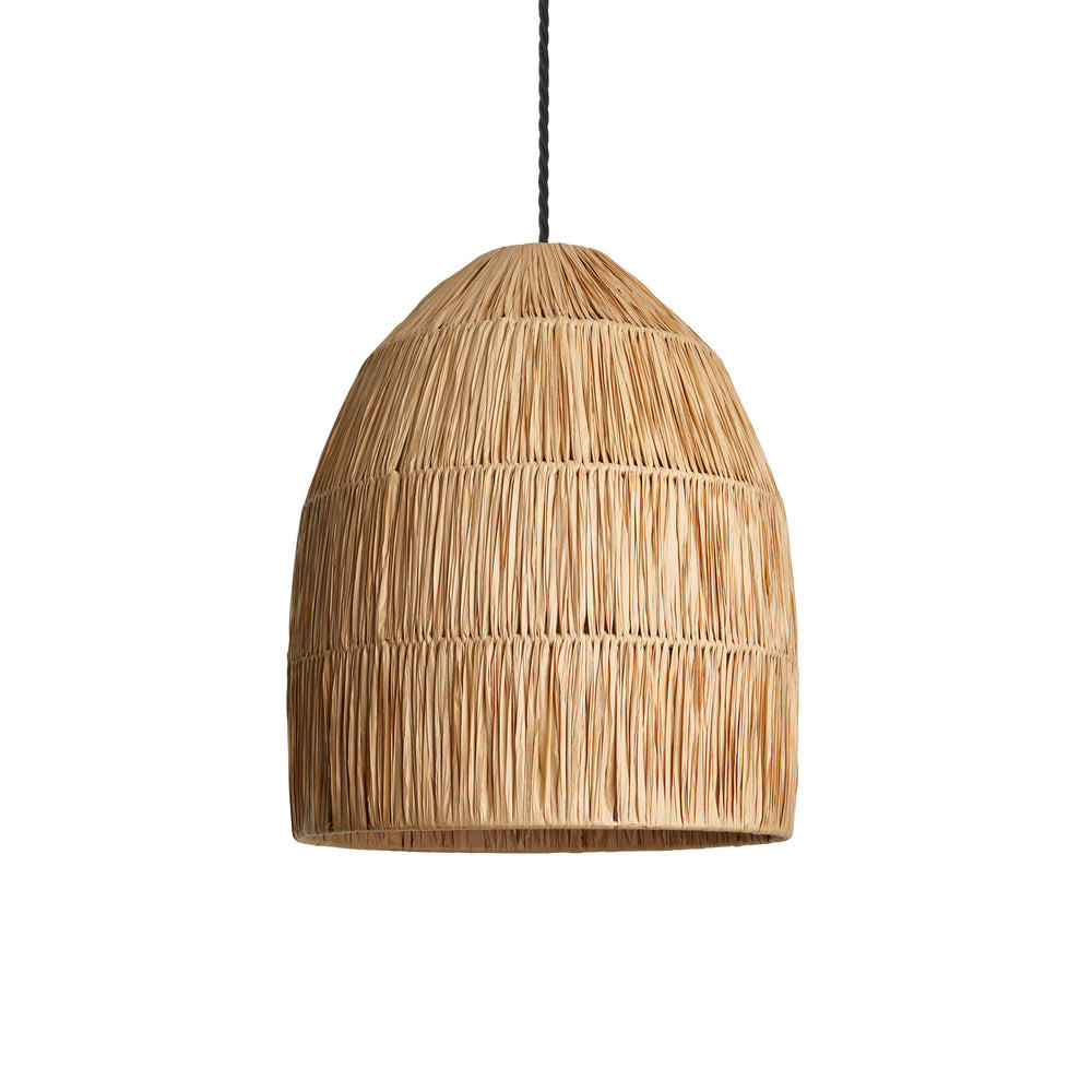 Industville - Raffia Ceiling Pendant Light - Bell - 13" Medium