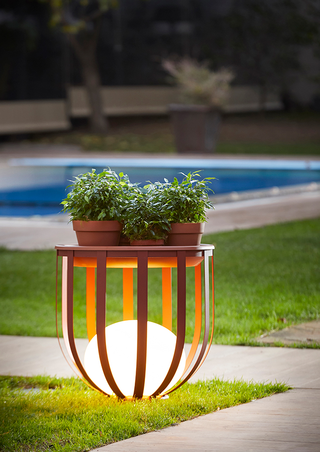 Estiluz - Bols Floor lamps - 4028X - Outdoor - 78 Oxide Red