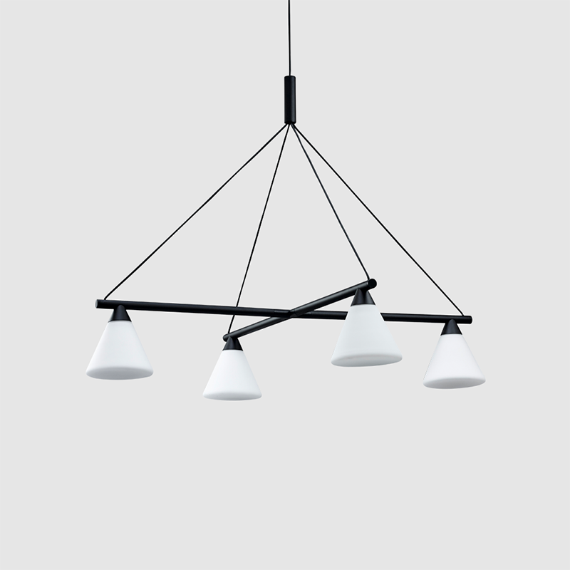 AGO Lighting Probe Chandelier Light - Black