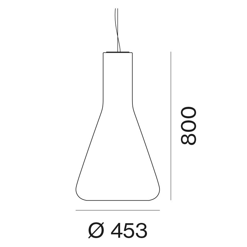 AGO Lighting Shuttle Pendant Light - Large - White Glossy