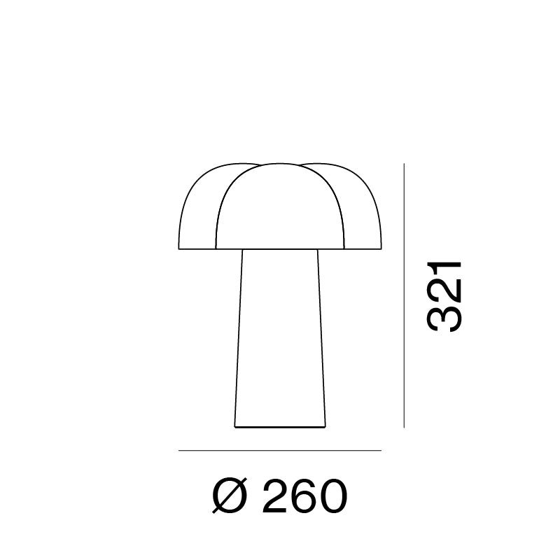 AGO Lighting Cotton Table Light - Charcoal