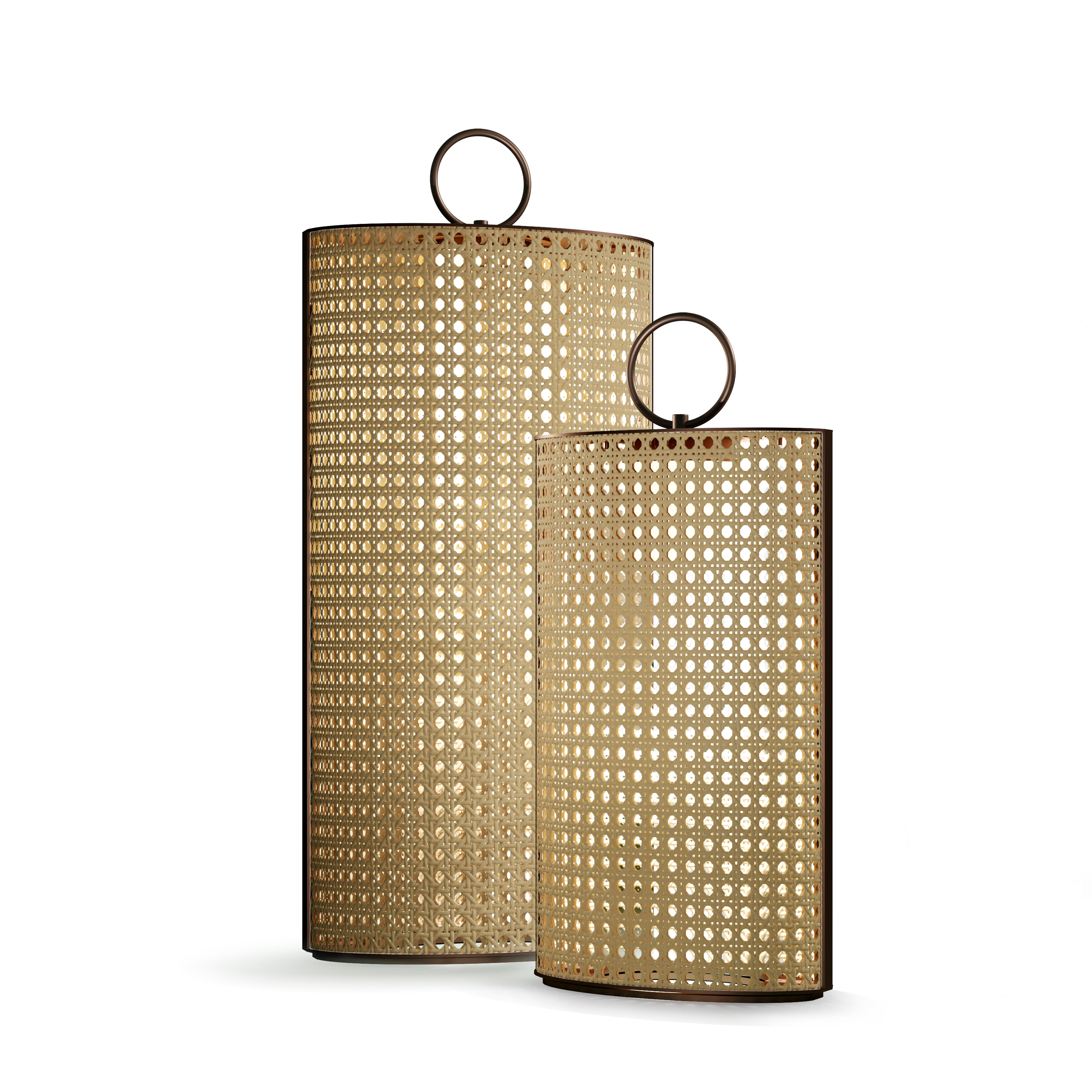 Contardi Lighting Clara Outdoor IP65 Battery Floor Lamp - Large - Bronze Lacquered