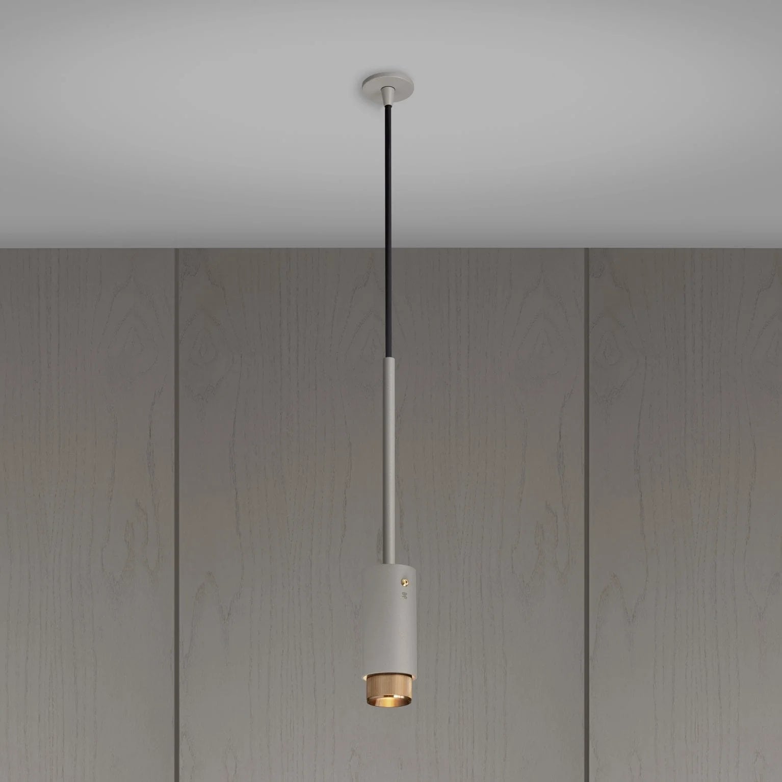 Buster & Punch Exhaust Pendant - Linear - Stone - Brass