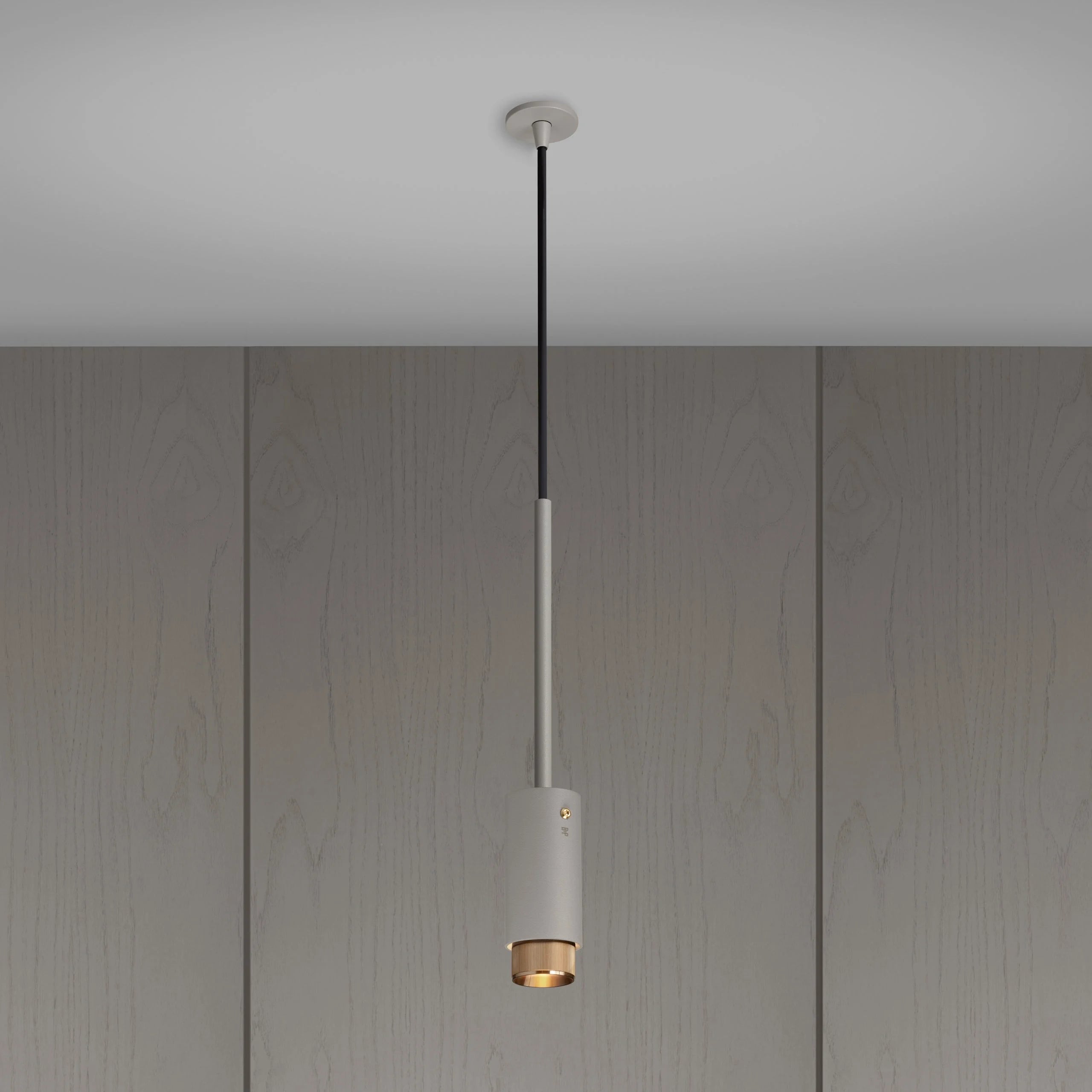 Buster & Punch Exhaust Pendant - Linear - Stone - Brass