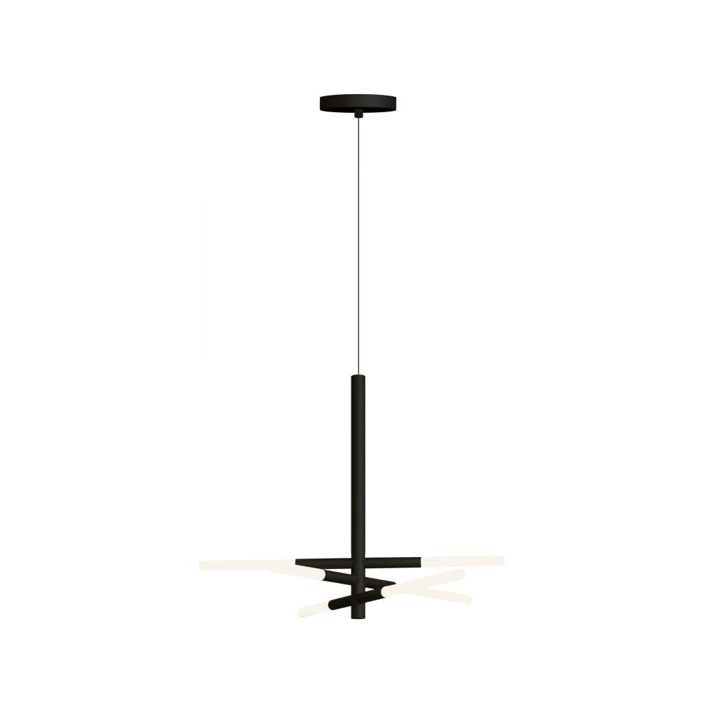 Contardi Lighting Bianca SO Suspension Lamp - Matt black silk lacquered