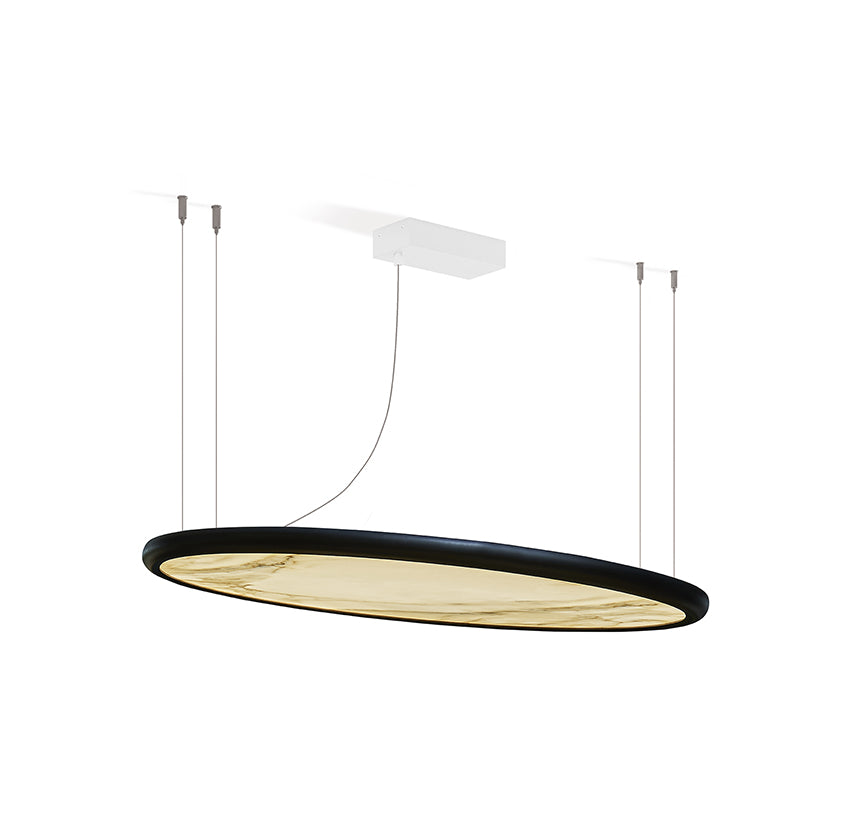 Contardi Lighting Bogotà Suspension Lamp - White Cotton 800 Diffuser - Large