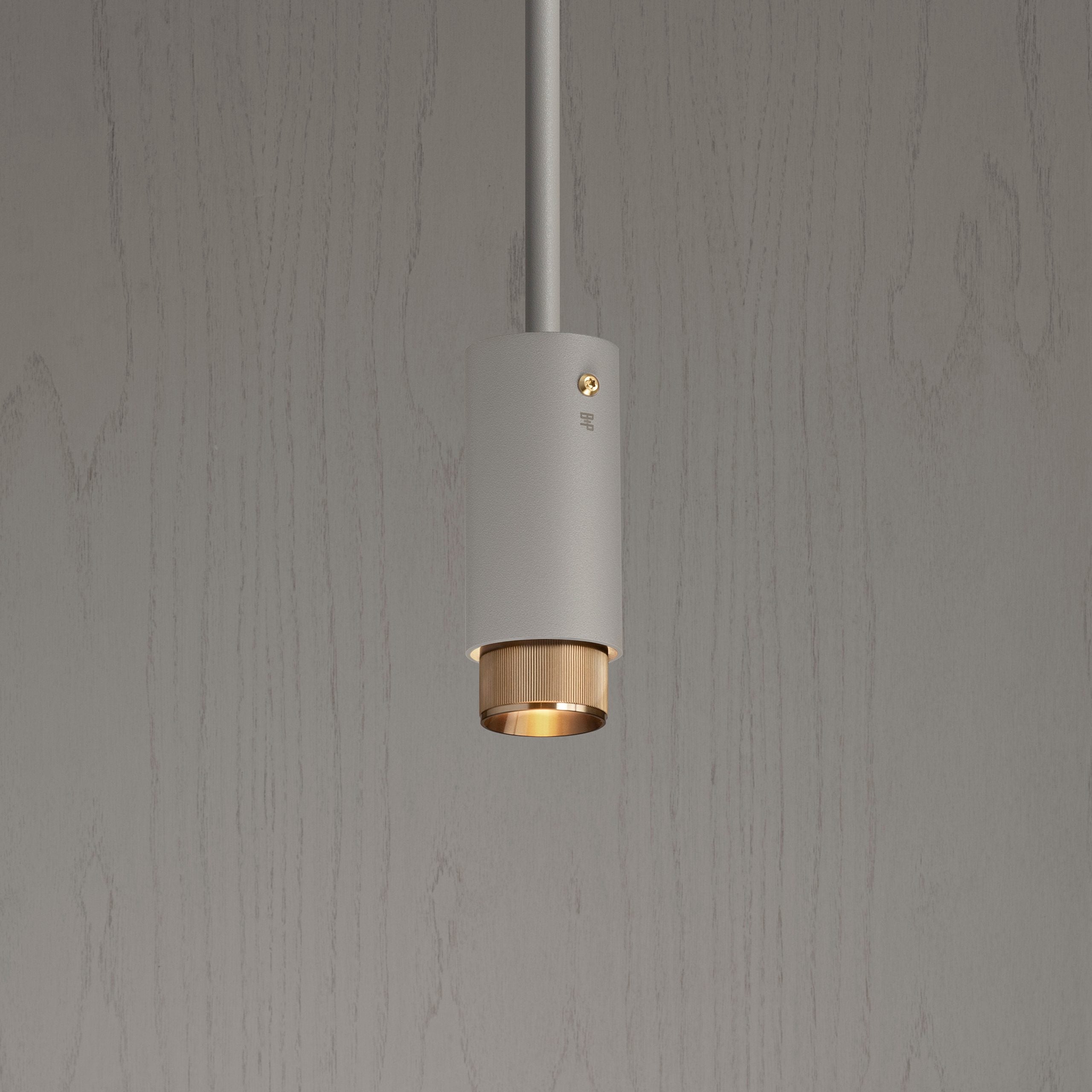 Buster & Punch Exhaust Pendant - Linear - Stone - Brass
