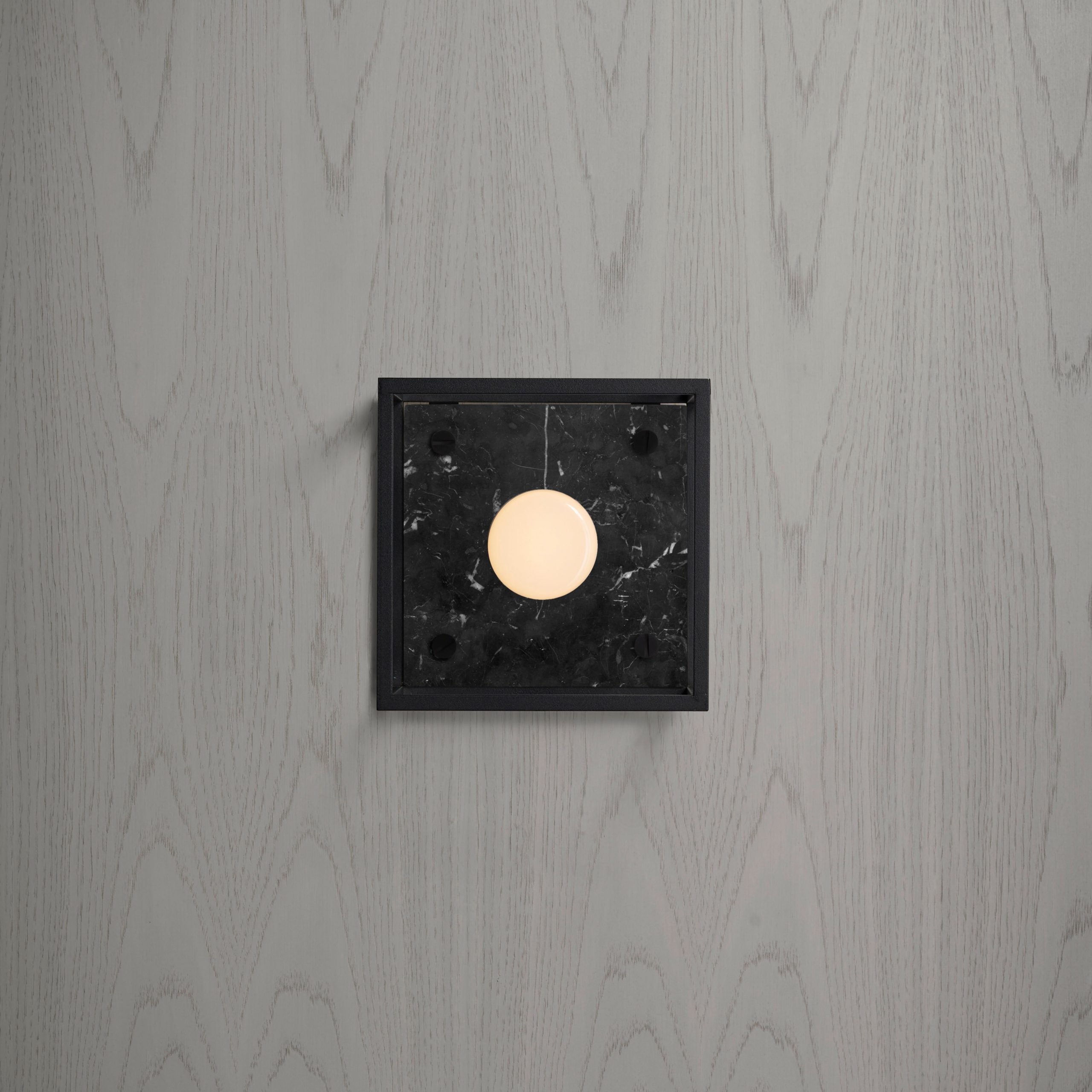 Buster & Punch Caged Wall Light - Small - Black Marble