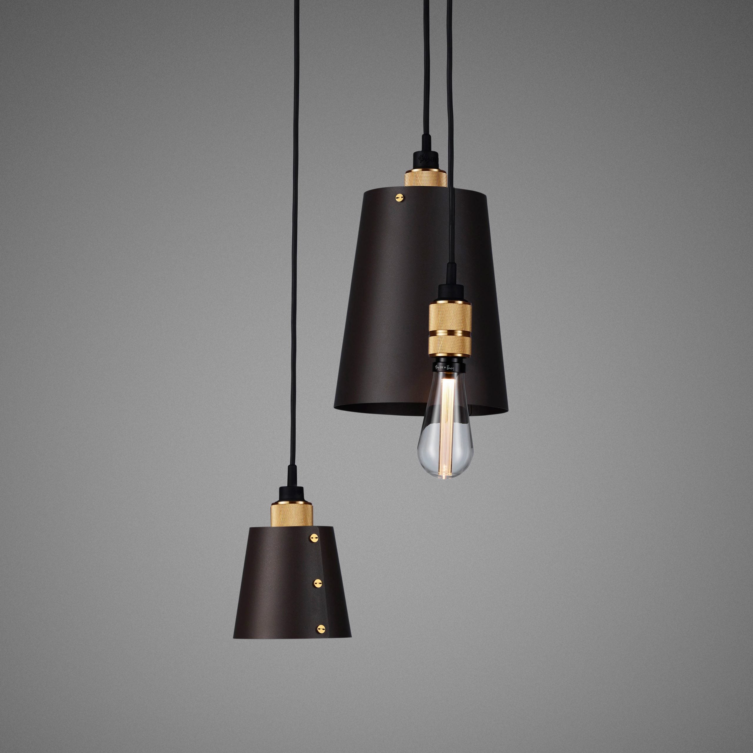 Buster & Punch Hooked Pendant Chandelier - 3.0- Mix - Graphite - Brass - 2.0m