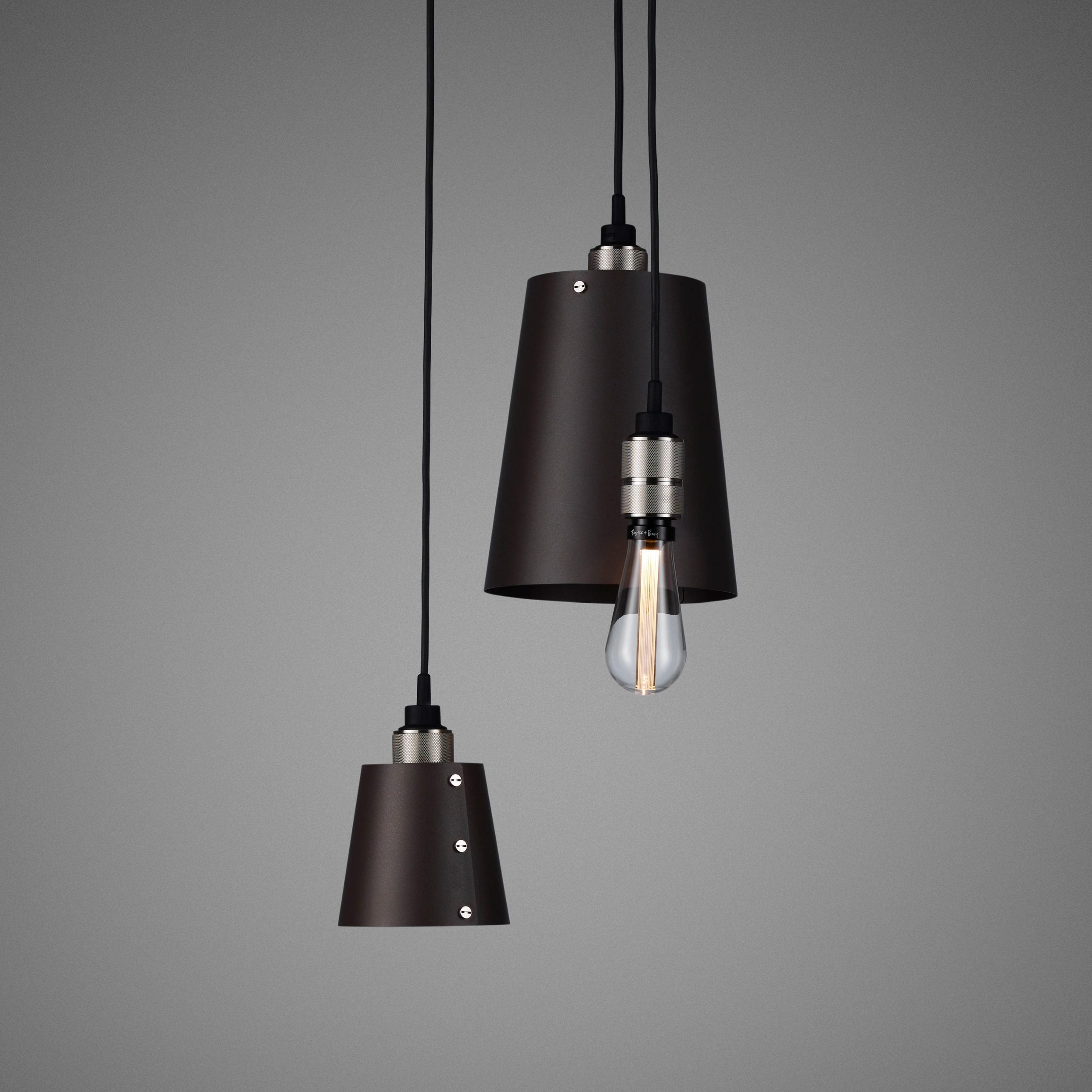 Buster & Punch Hooked Pendant Chandelier - 3.0 - Mix - Graphite - Steel - 2.6m