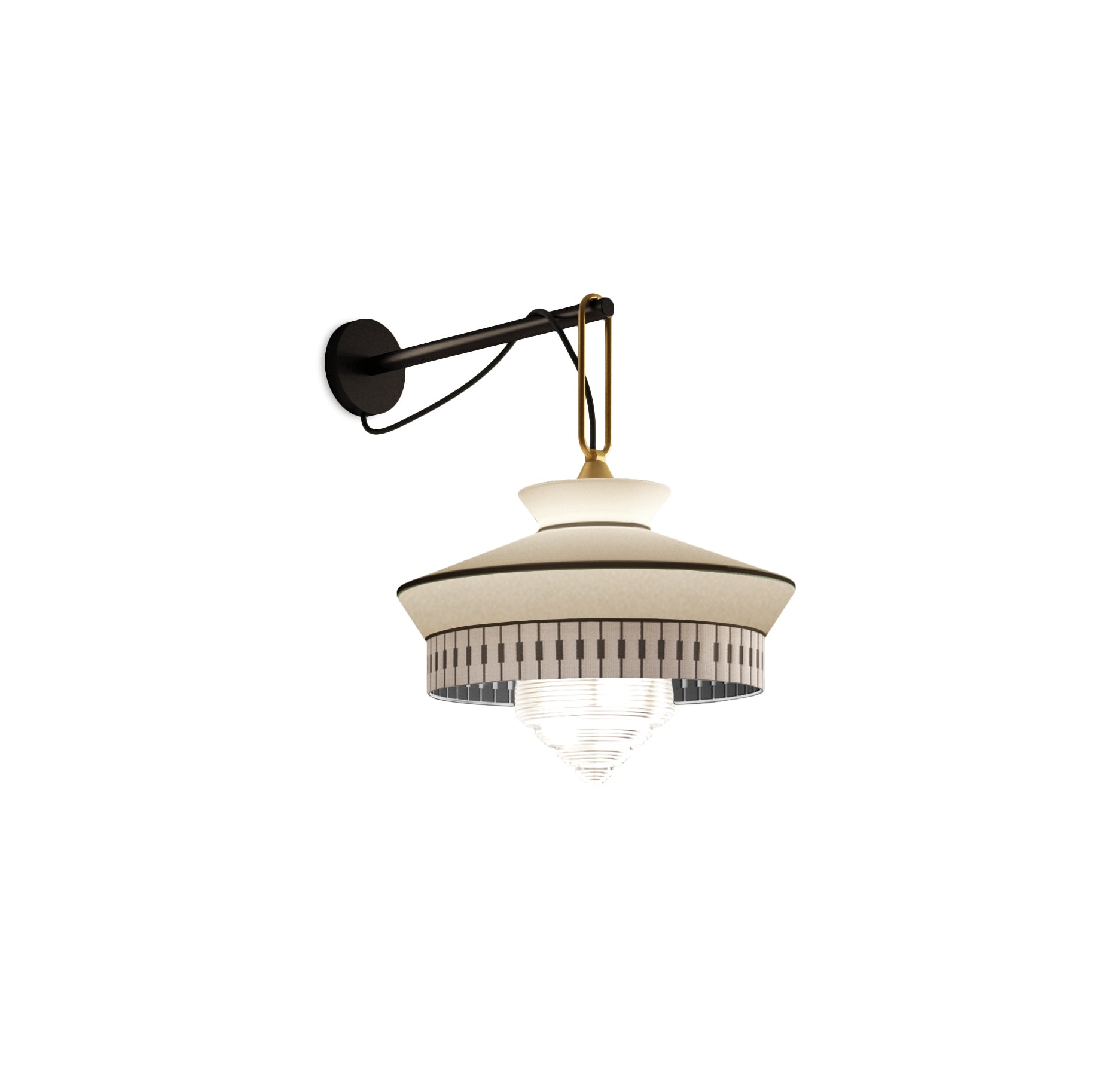 Contardi Lighting Calypso AP Wall Lamp - Martinique - Satin Brass Ring Finish - Building