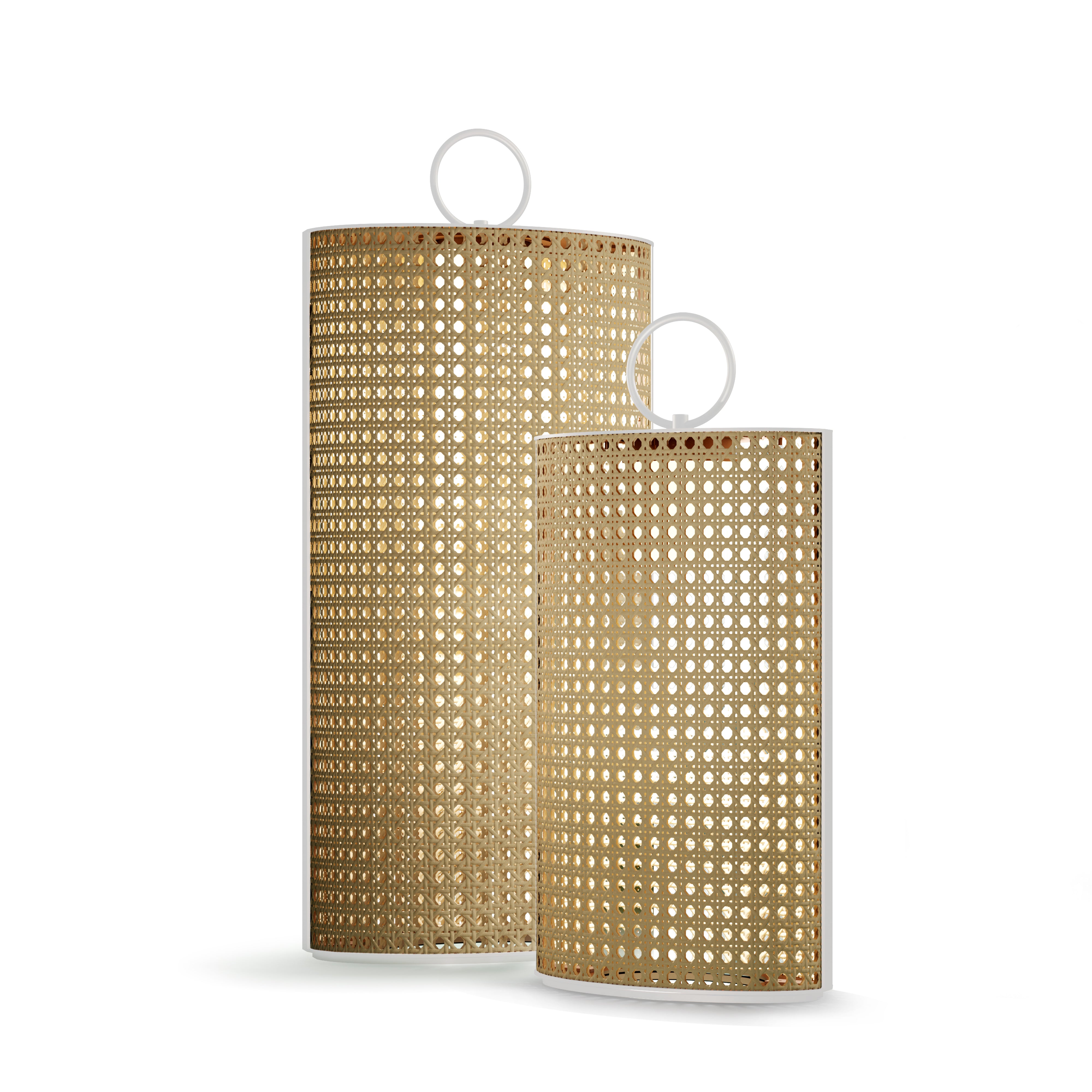 Contardi Lighting Clara Outdoor IP65 Battery Floor Lamp - Large - Matt White Lacquered