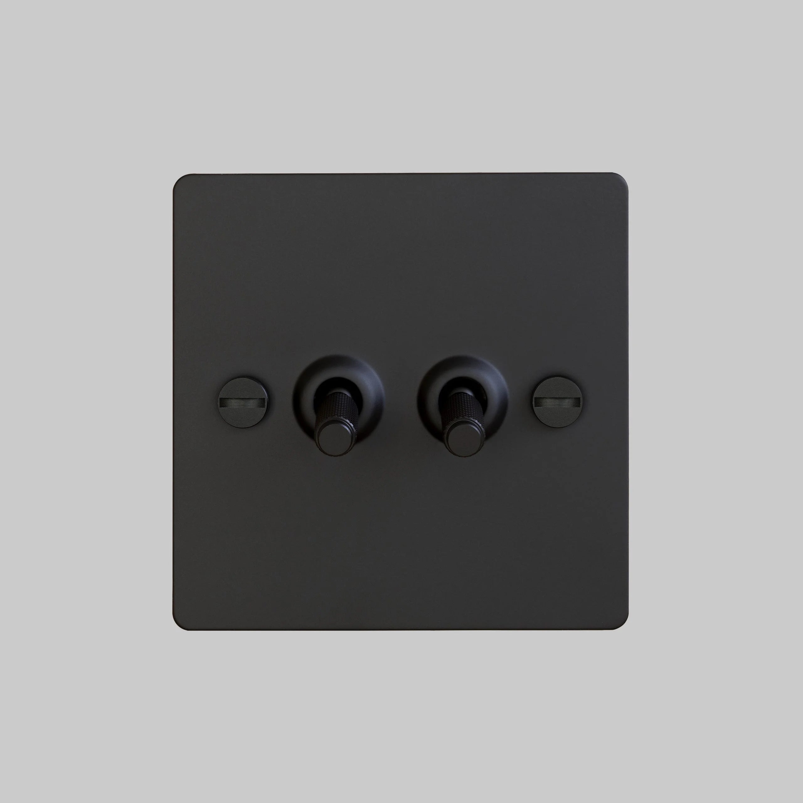Buster & Punch 2G Toggle Switch - Black Plate - Black Screws