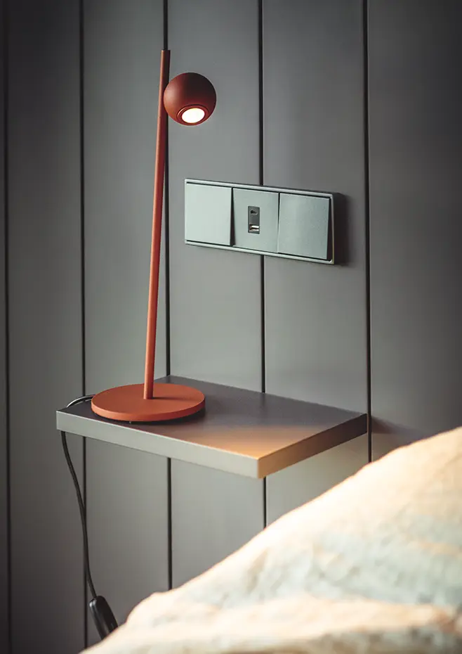 Estiluz - Compass Table Lamps - 4077 - 59 Terracotta