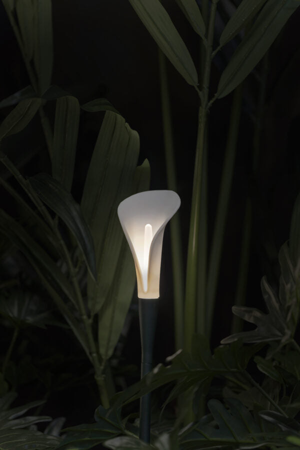 Contardi Bloom Outdoor Lamp Long - White silicon Diffuser - Dark green Frame