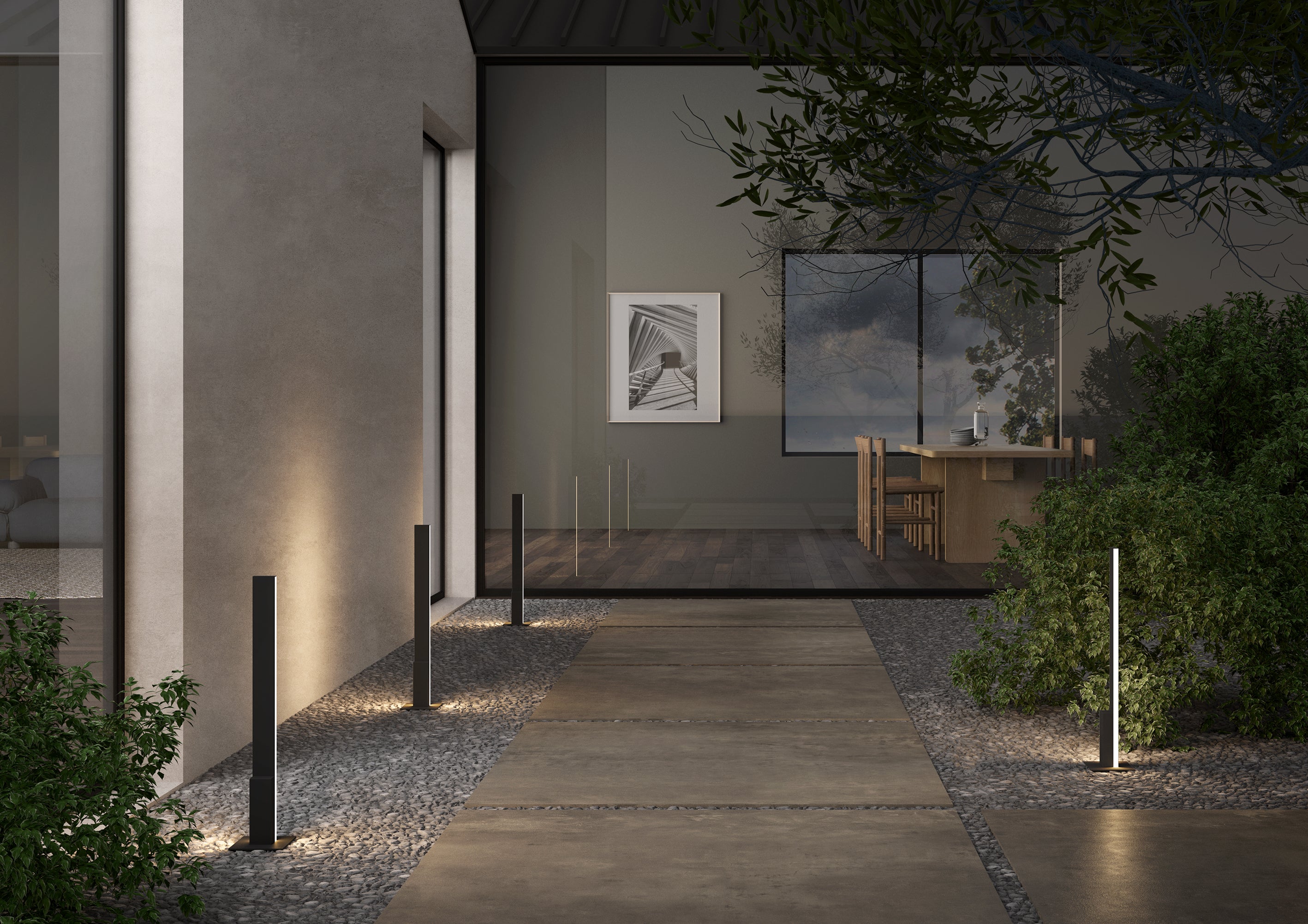 Contardi Lighting Outdoor Floor Lamp - H.90 - Bronze Lacquered