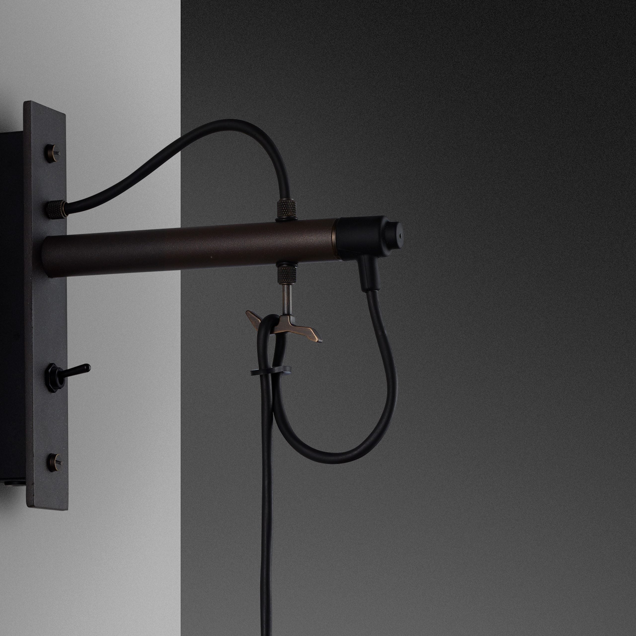 Buster & Punch Hooked Wall Light - Small - Graphite - Smoked Bronze
