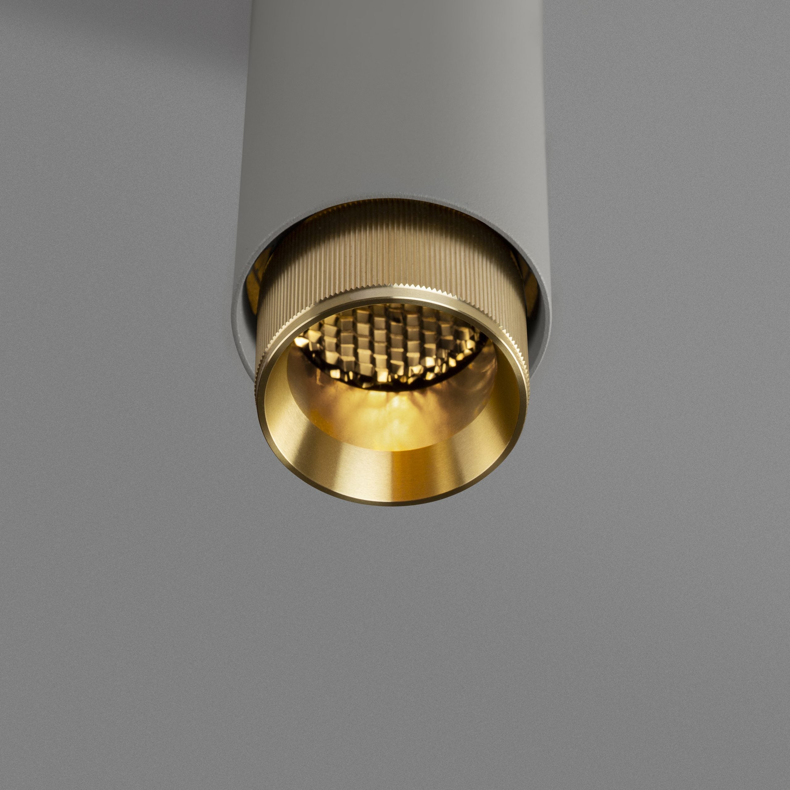 Buster & Punch Exhaust Pendant - Linear - Stone - Brass