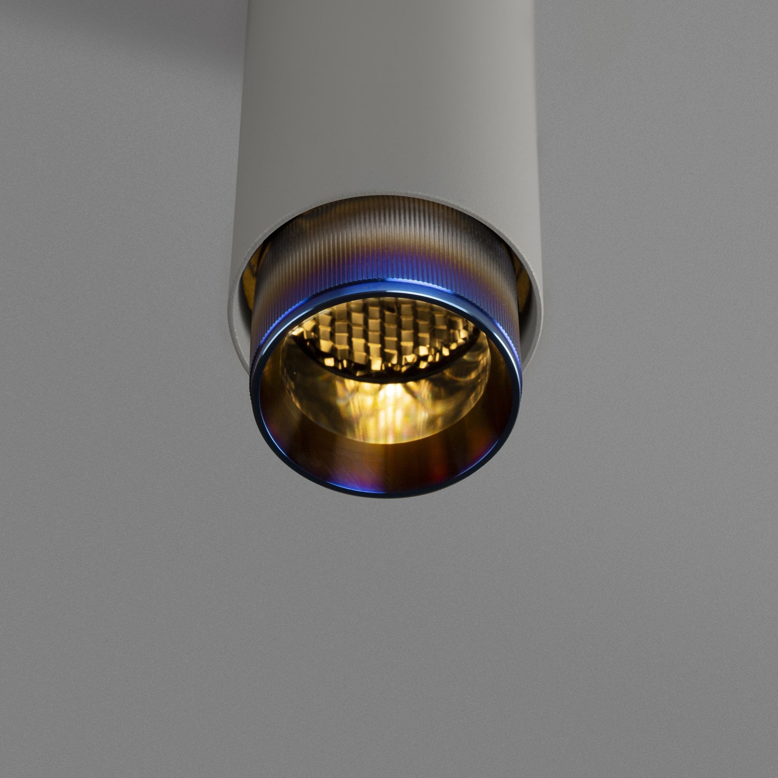 Buster & Punch Exhaust Pendant - Linear - Stone - Burnt Steel