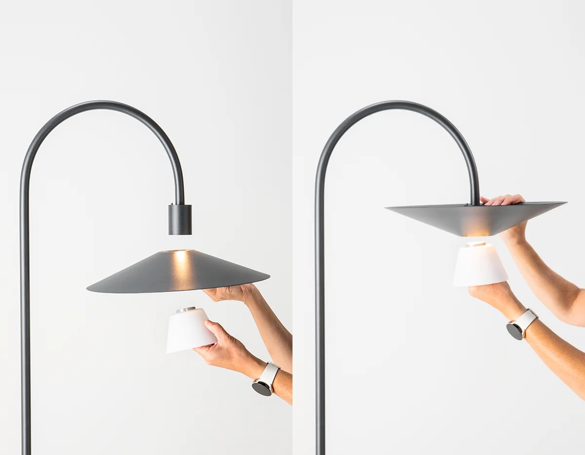 Estiluz - Belt Floor lamps - 149MG - 96 Anthracite