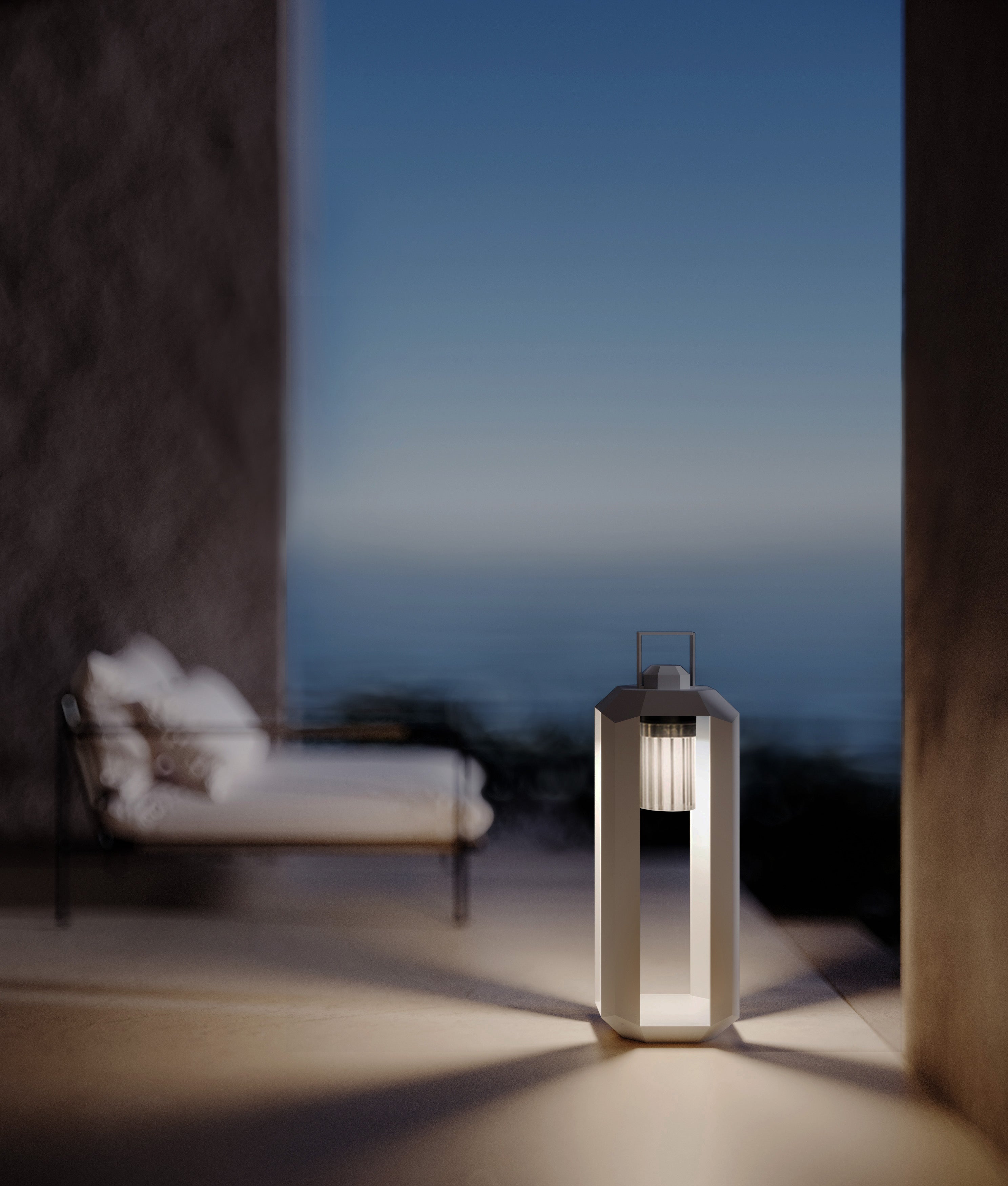 Contardi Cube Portable Lantern Mini - Dark Bronze Frame