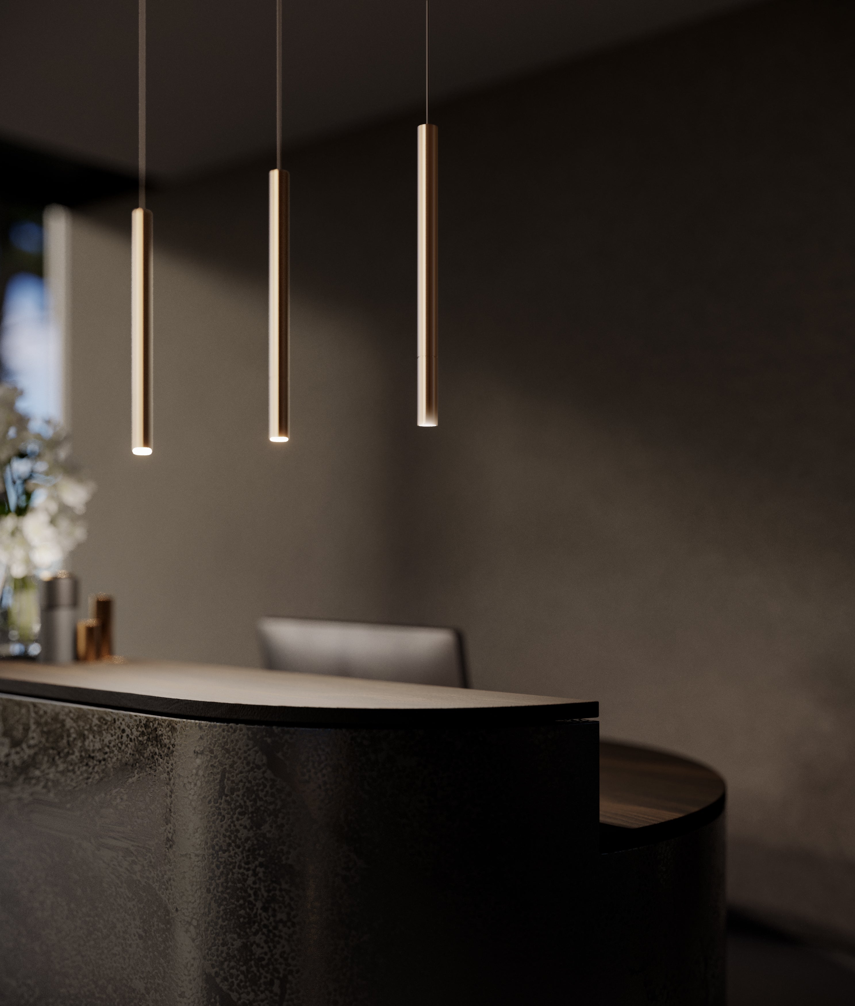 Contardi Lighting Tenebra Suspension Lamp - Bronze Nickel