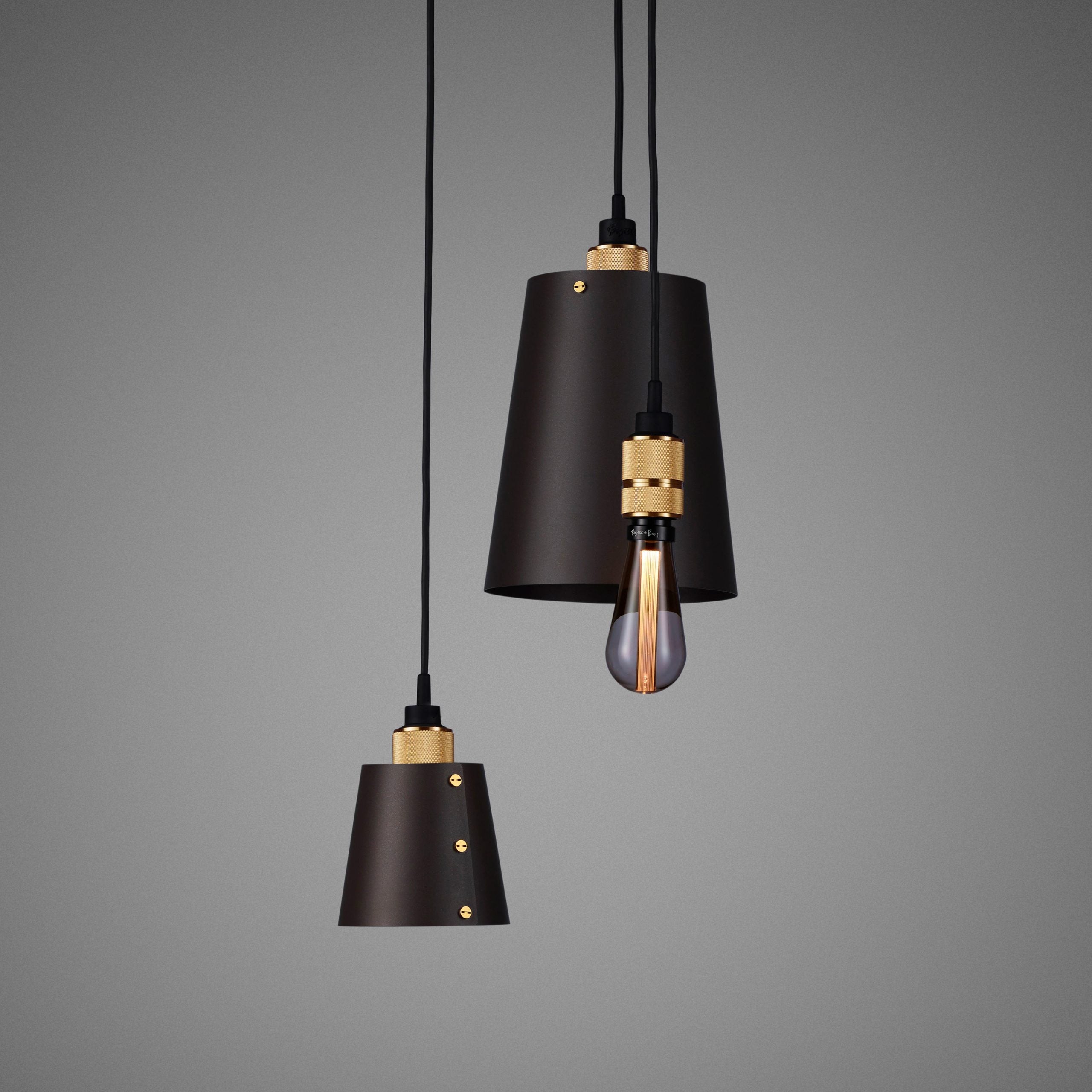 Buster & Punch Hooked Pendant Chandelier - 3.0- Mix - Graphite - Brass - 2.0m
