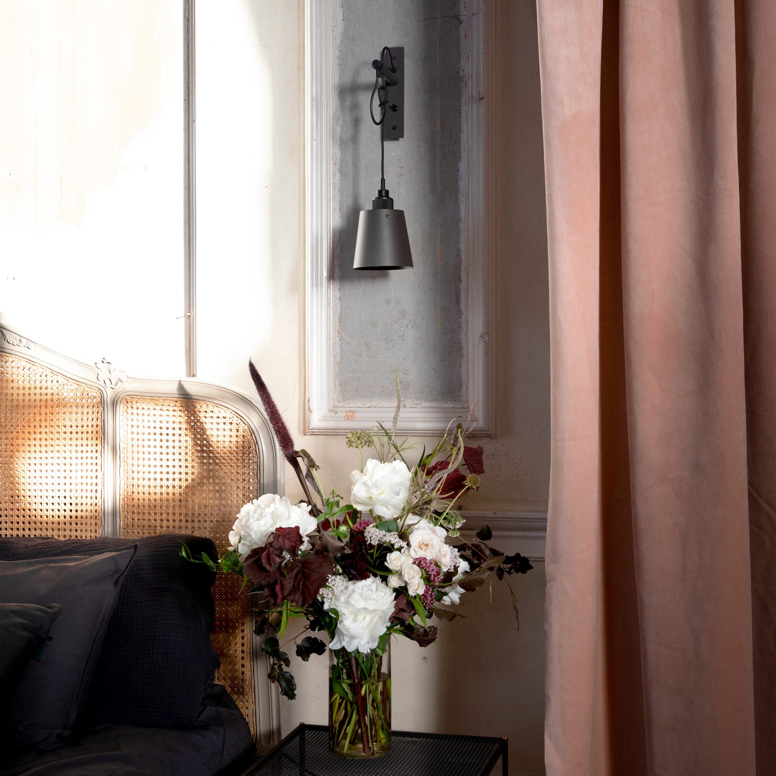 Buster & Punch Hooked Wall Light - Small - Graphite - Smoked Bronze