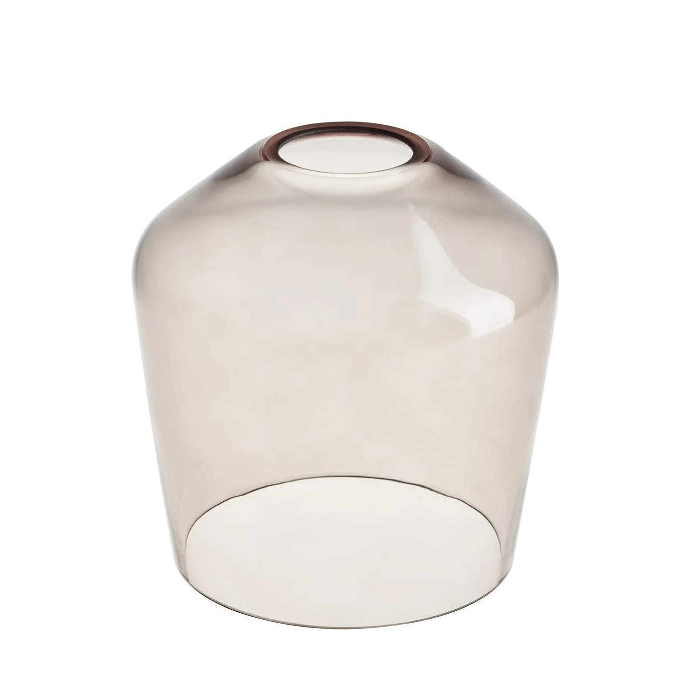 Industville Knurled Glass Schoolhouse Pendant - 5.5 Inch - Mocha Glass - Bronze Pendant Holder