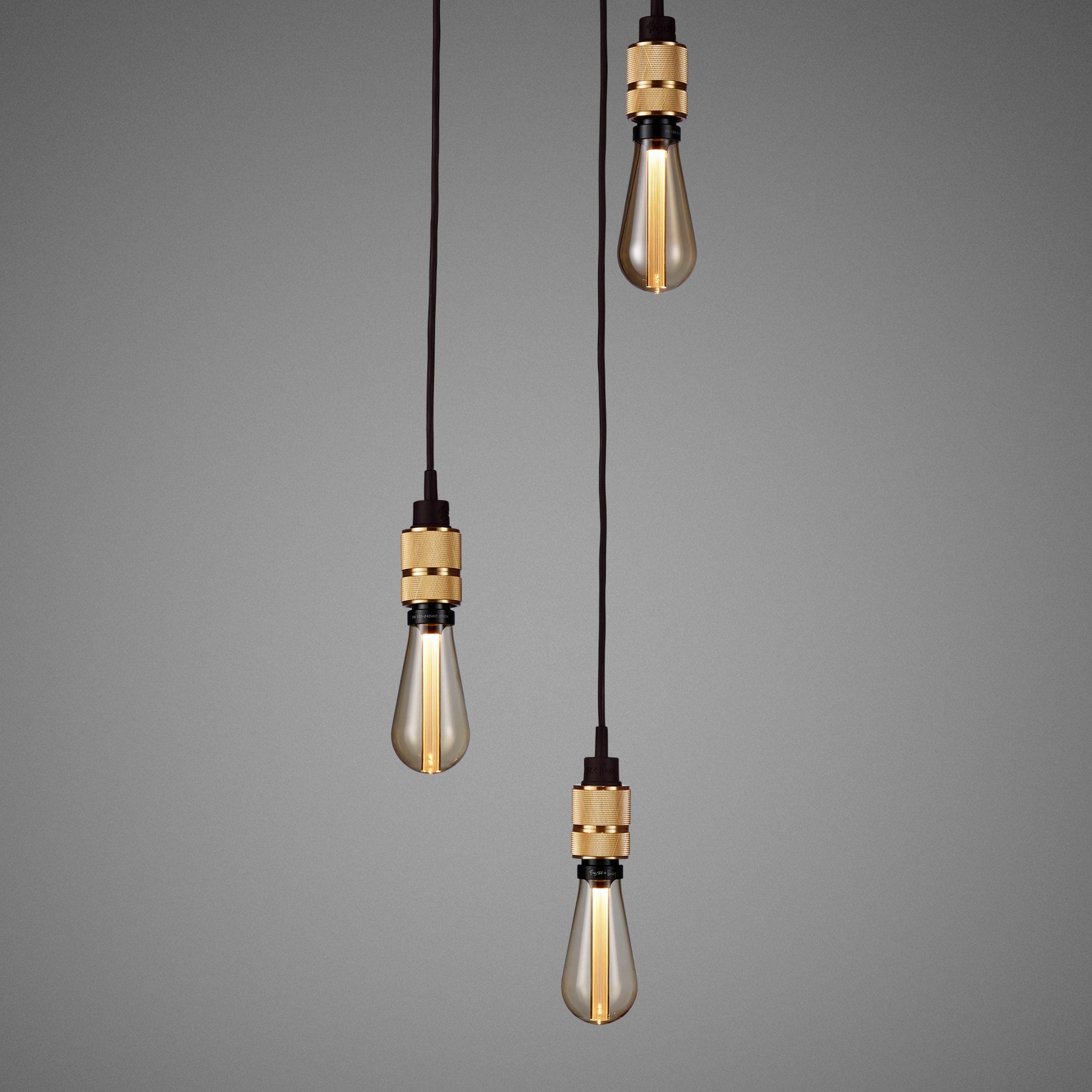 Buster & Punch Hooked Pendant Chandelier - 3.0 - Nude - Smoked Bronze- 2.0m