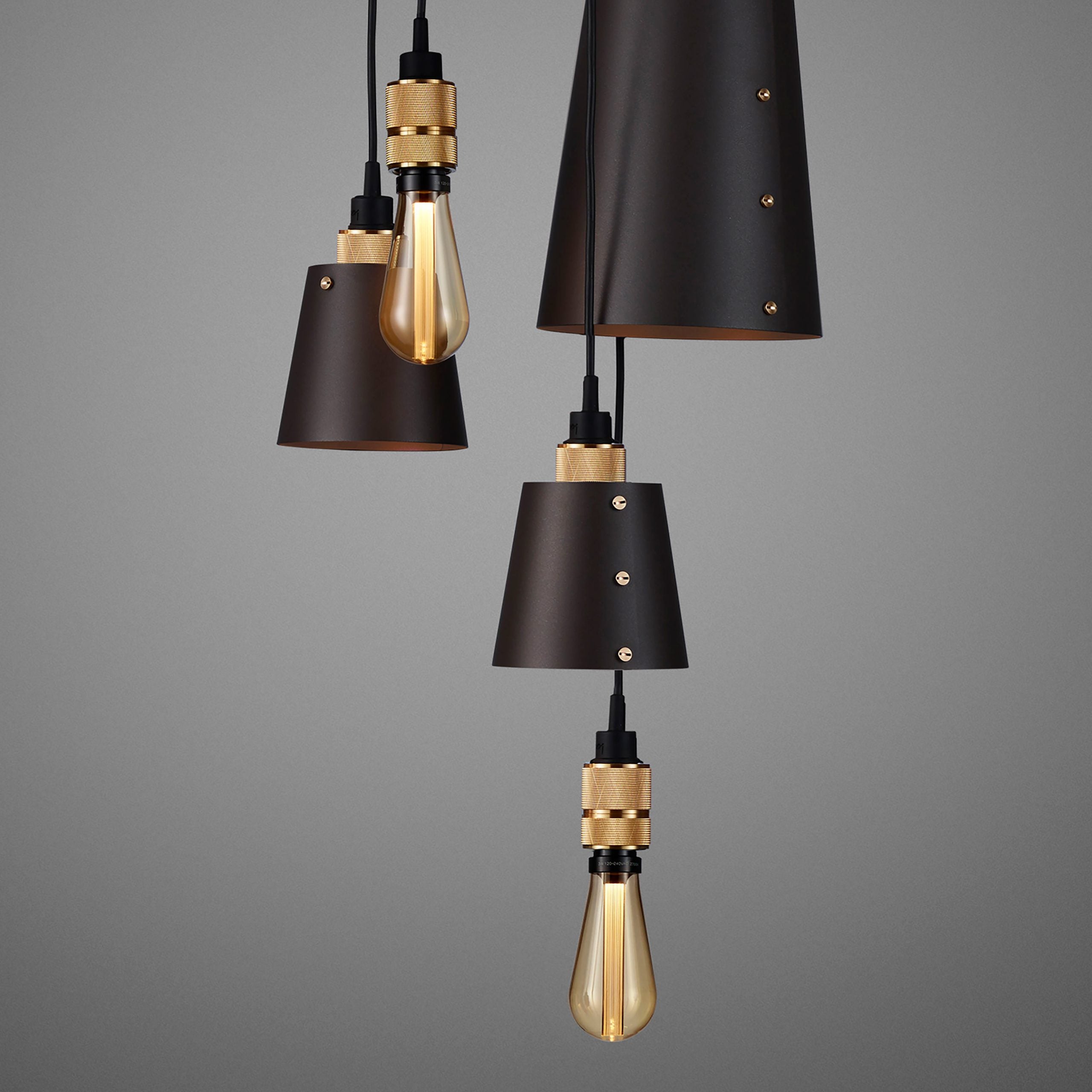Buster & Punch Hooked Pendant Chandelier - 6.0- Mix - Graphite - Brass - 2.0m