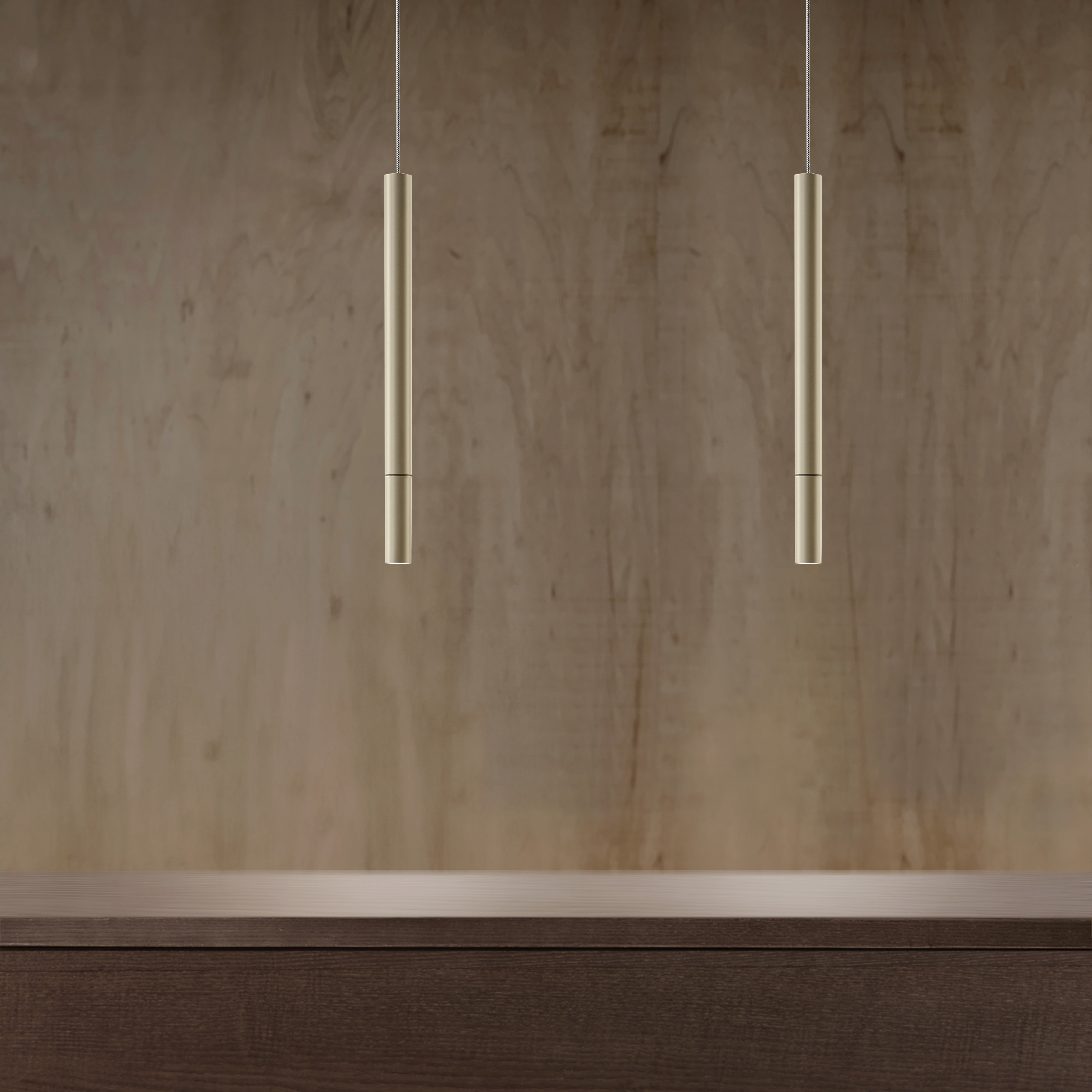 Contardi Lighting Tenebra Suspension Lamp - Golden Nickel