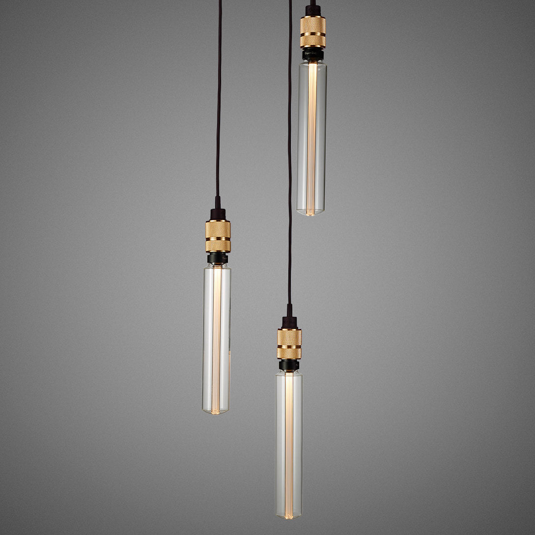 Buster & Punch Hooked Pendant Chandelier - 3.0 - Nude - Smoked Bronze- 2.0m